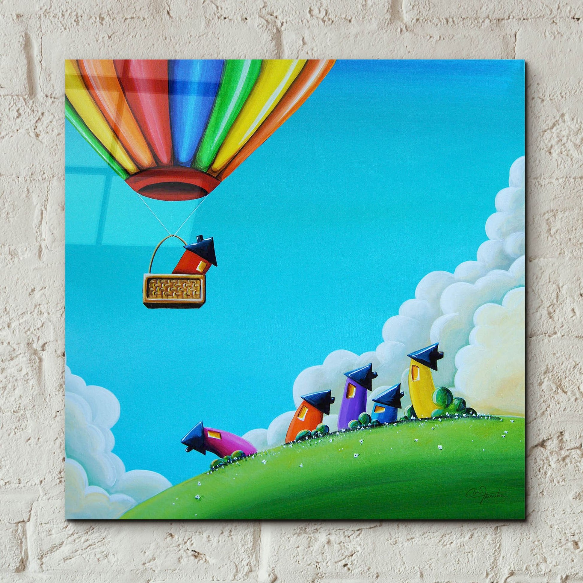 Epic Art 'Up, Up, and Away' by Cindy Thornton, Acrylic Glass Wall Art,12x12