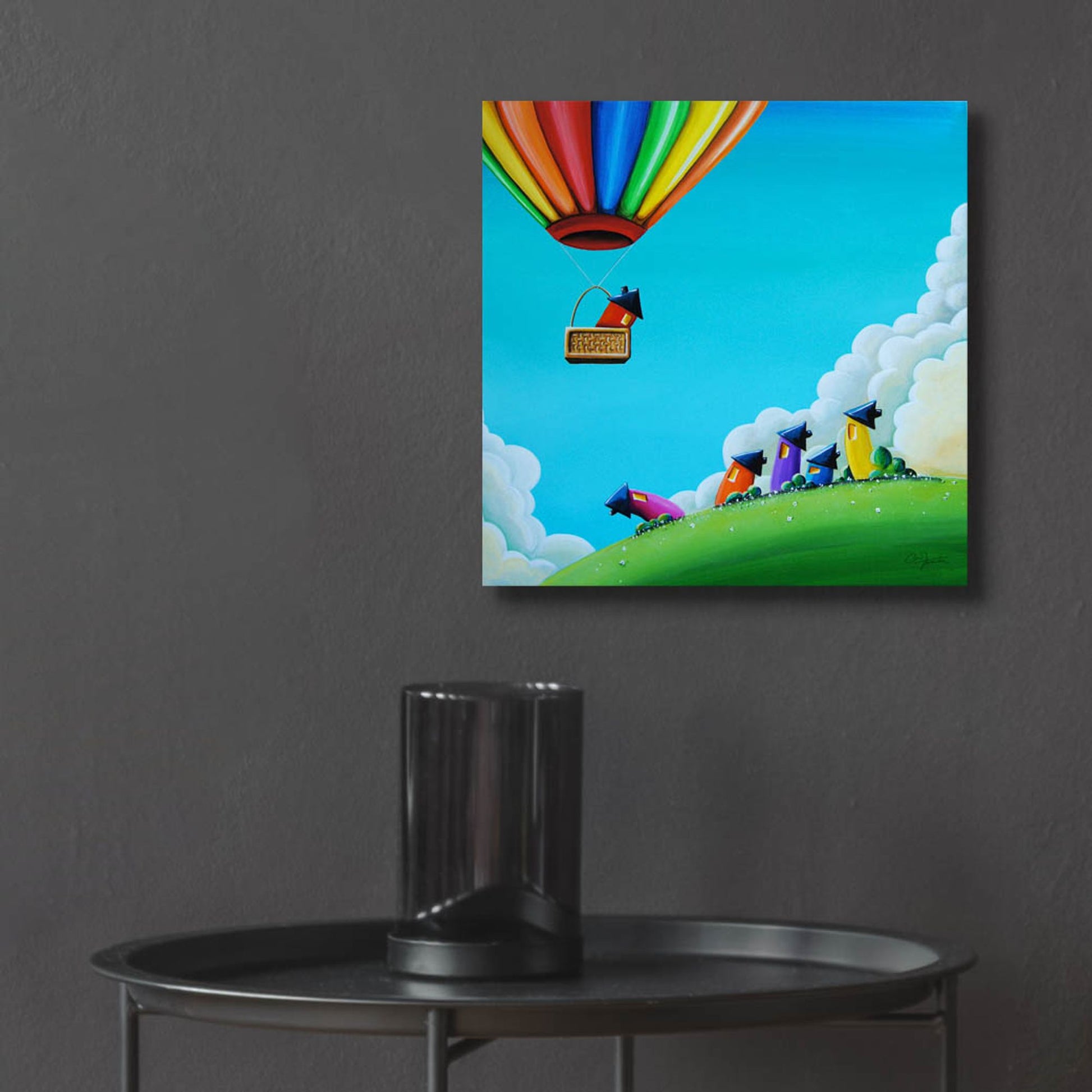 Epic Art 'Up, Up, and Away' by Cindy Thornton, Acrylic Glass Wall Art,12x12