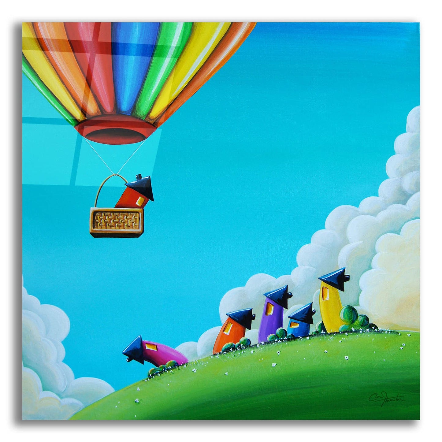 Epic Art 'Up, Up, and Away' by Cindy Thornton, Acrylic Glass Wall Art