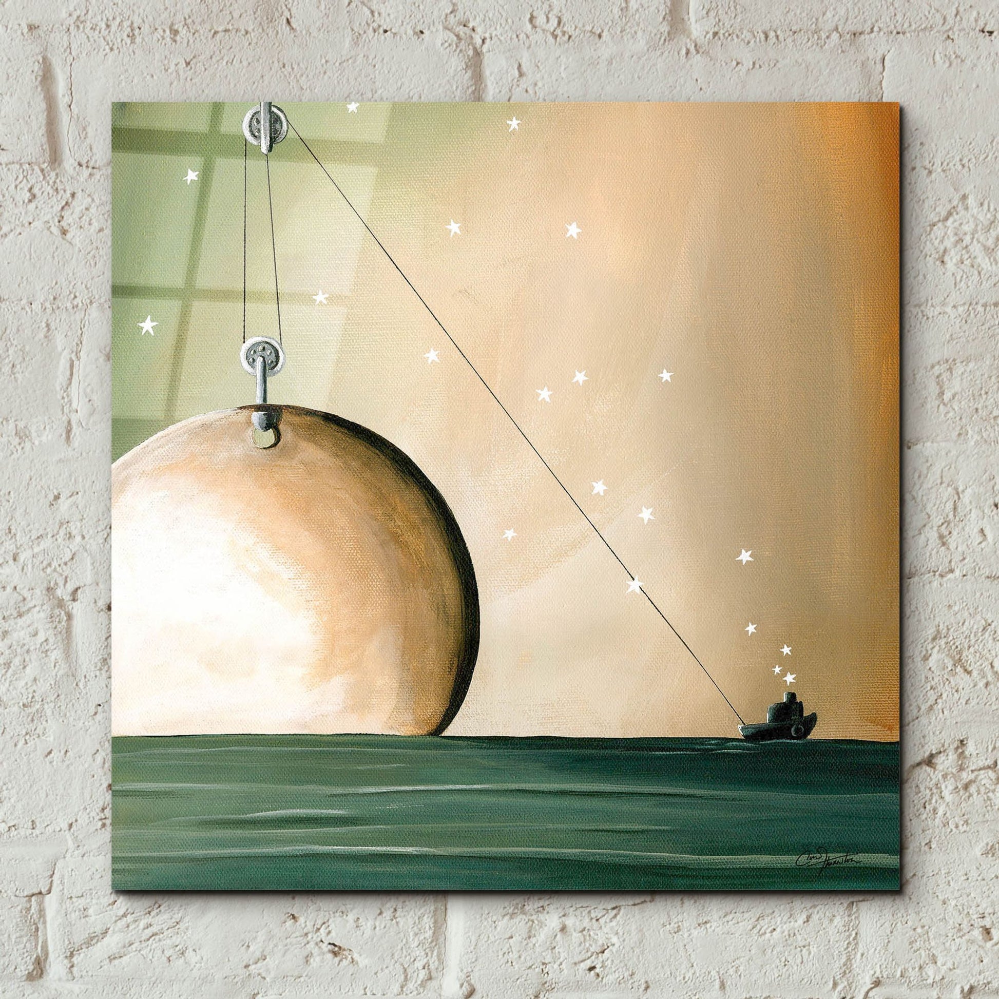 Epic Art 'A Solar System' by Cindy Thornton, Acrylic Glass Wall Art,12x12