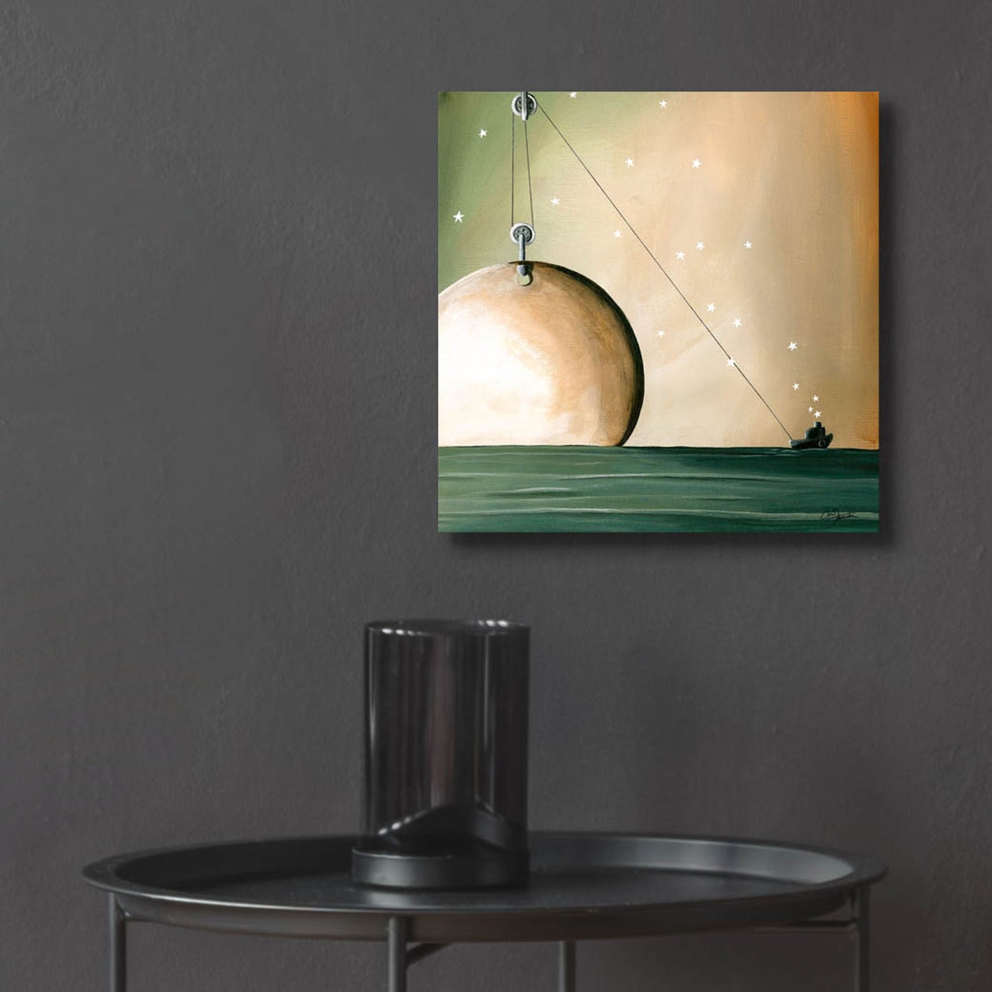 Epic Art 'A Solar System' by Cindy Thornton, Acrylic Glass Wall Art,12x12