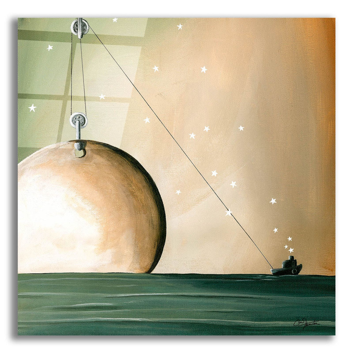 A Solar System by Cindy Thornton acrylic glass wall art
