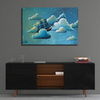 Astronautical Navigation by Cindy Thornton - 36x24 acrylic wall art in a room