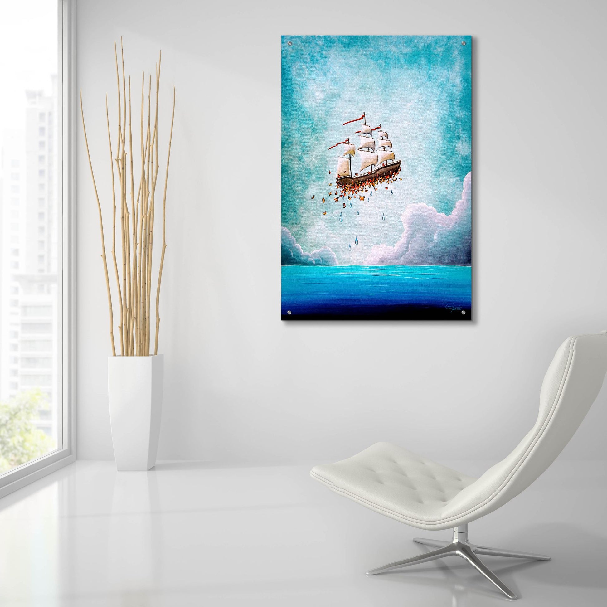 Epic Art 'Fantastic Voyage' by Cindy Thornton, Acrylic Glass Wall Art,24x36