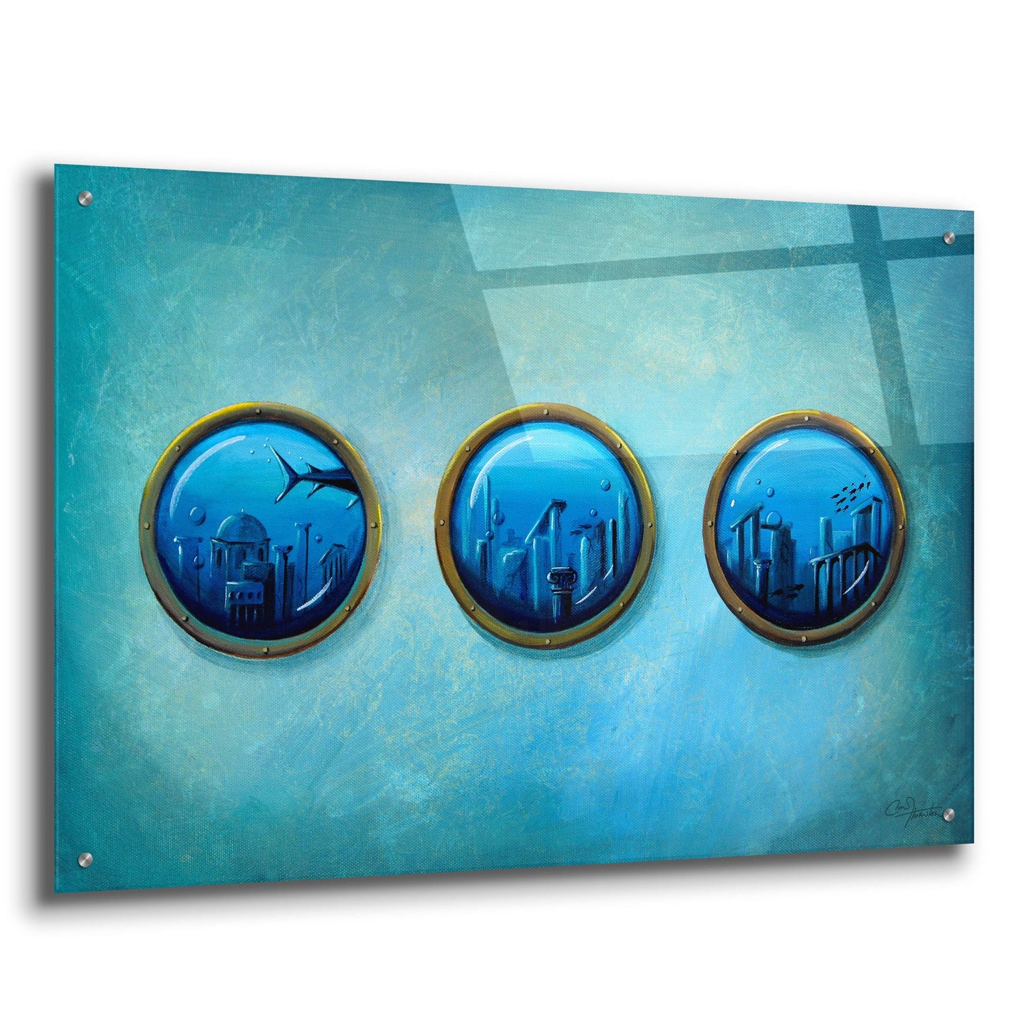 Epic Art 'Gateway to Antiquity' by Cindy Thornton, Acrylic Glass Wall Art,36x24