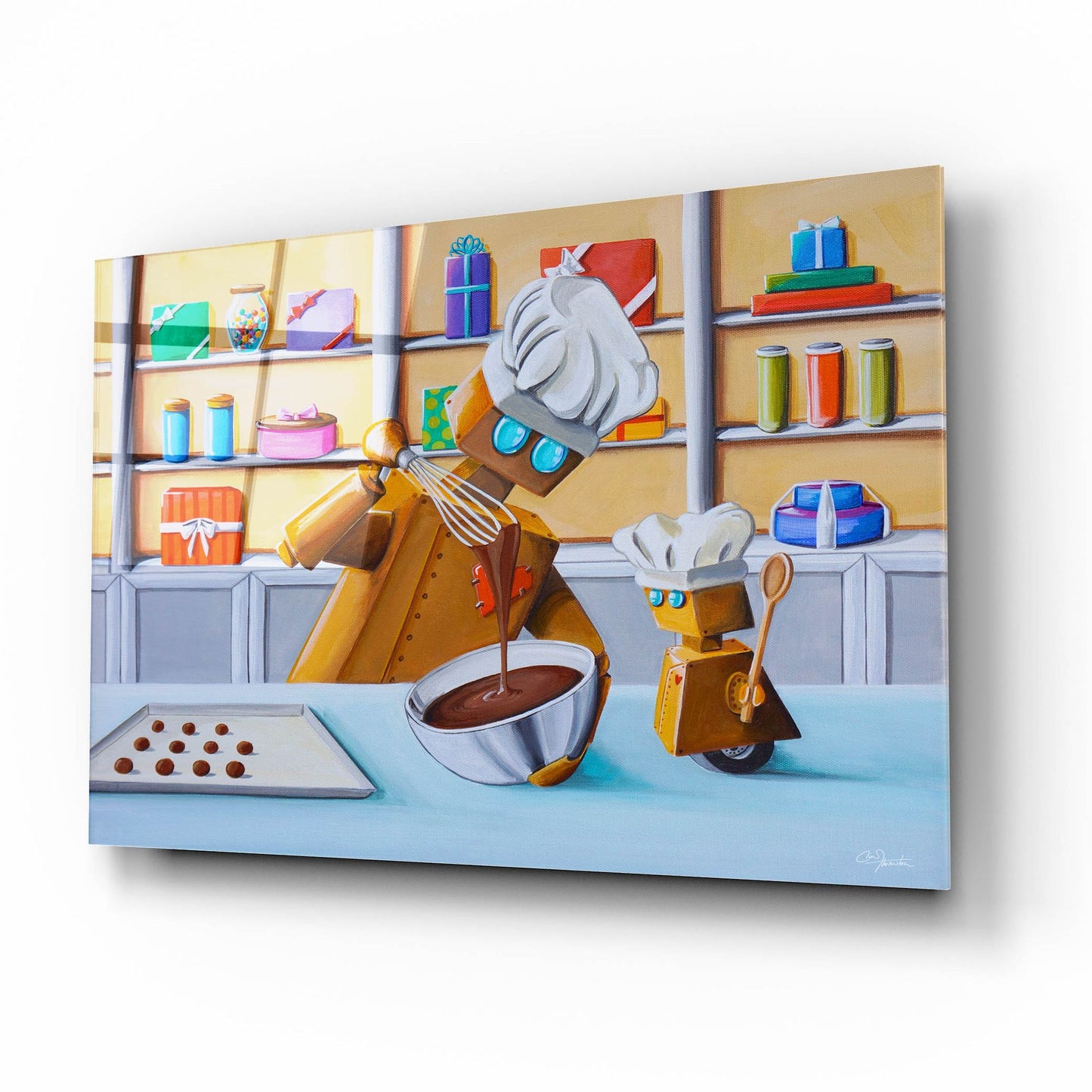 Epic Art 'The Chocolatiers' by Cindy Thornton, Acrylic Glass Wall Art,16x12