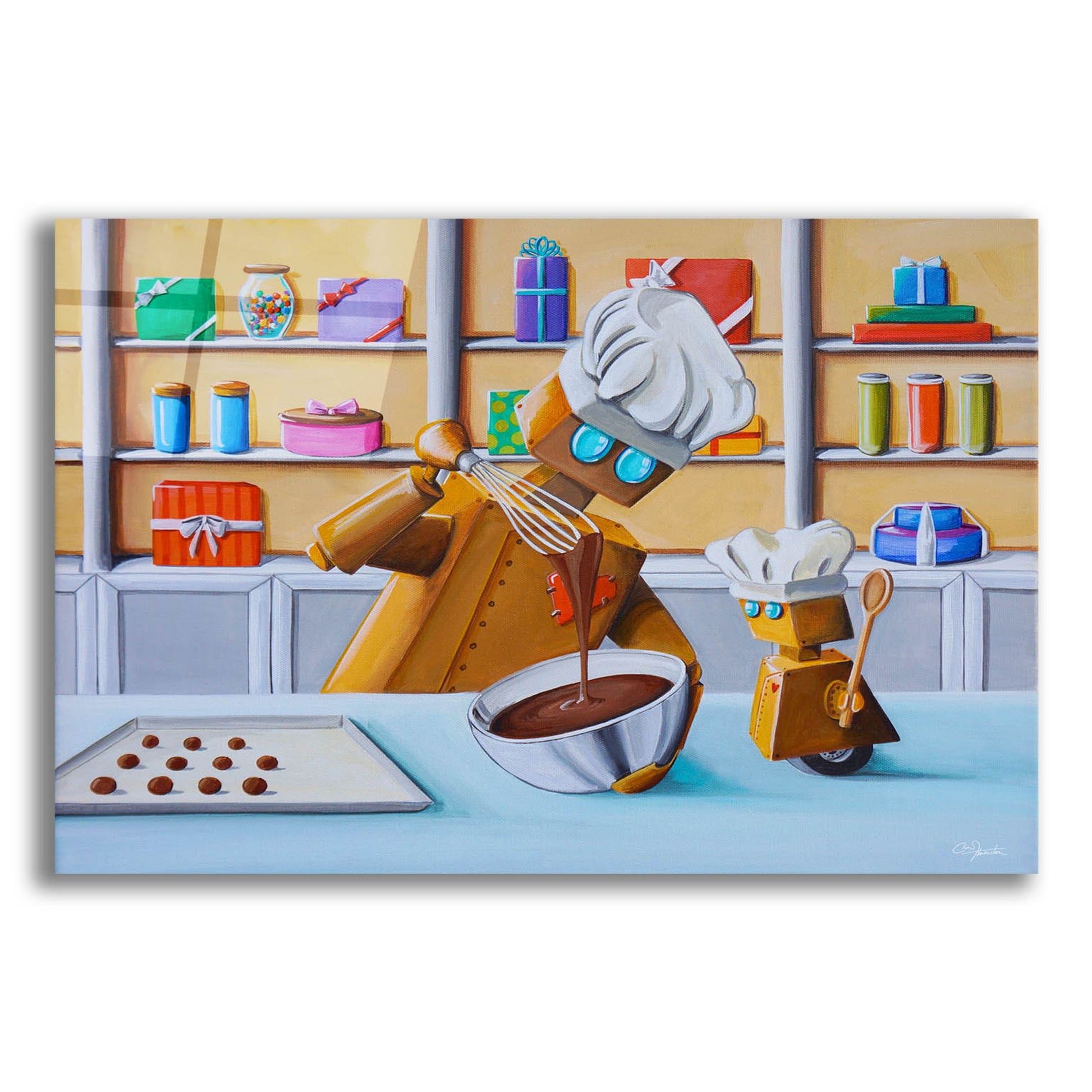 Epic Art 'The Chocolatiers' by Cindy Thornton, Acrylic Glass Wall Art,24x16