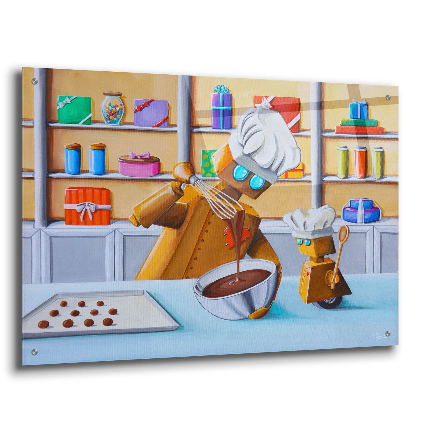 Epic Art 'The Chocolatiers' by Cindy Thornton, Acrylic Glass Wall Art,36x24