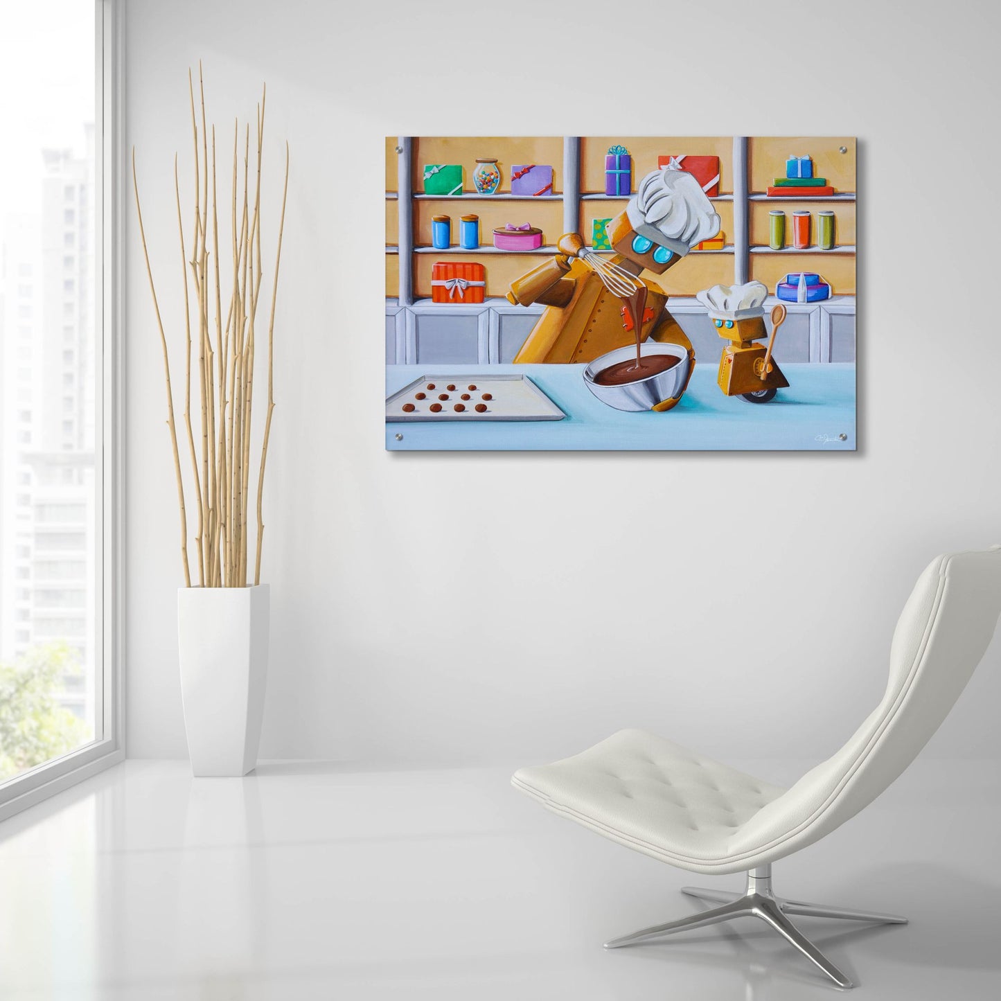 Epic Art 'The Chocolatiers' by Cindy Thornton, Acrylic Glass Wall Art,36x24