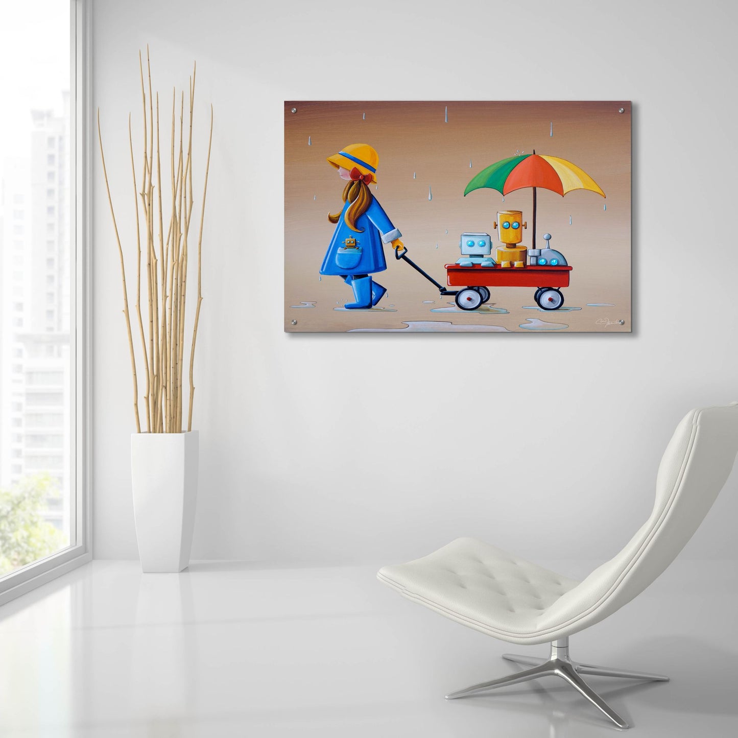 Epic Art 'Just Another Rainy Day' by Cindy Thornton, Acrylic Glass Wall Art,36x24