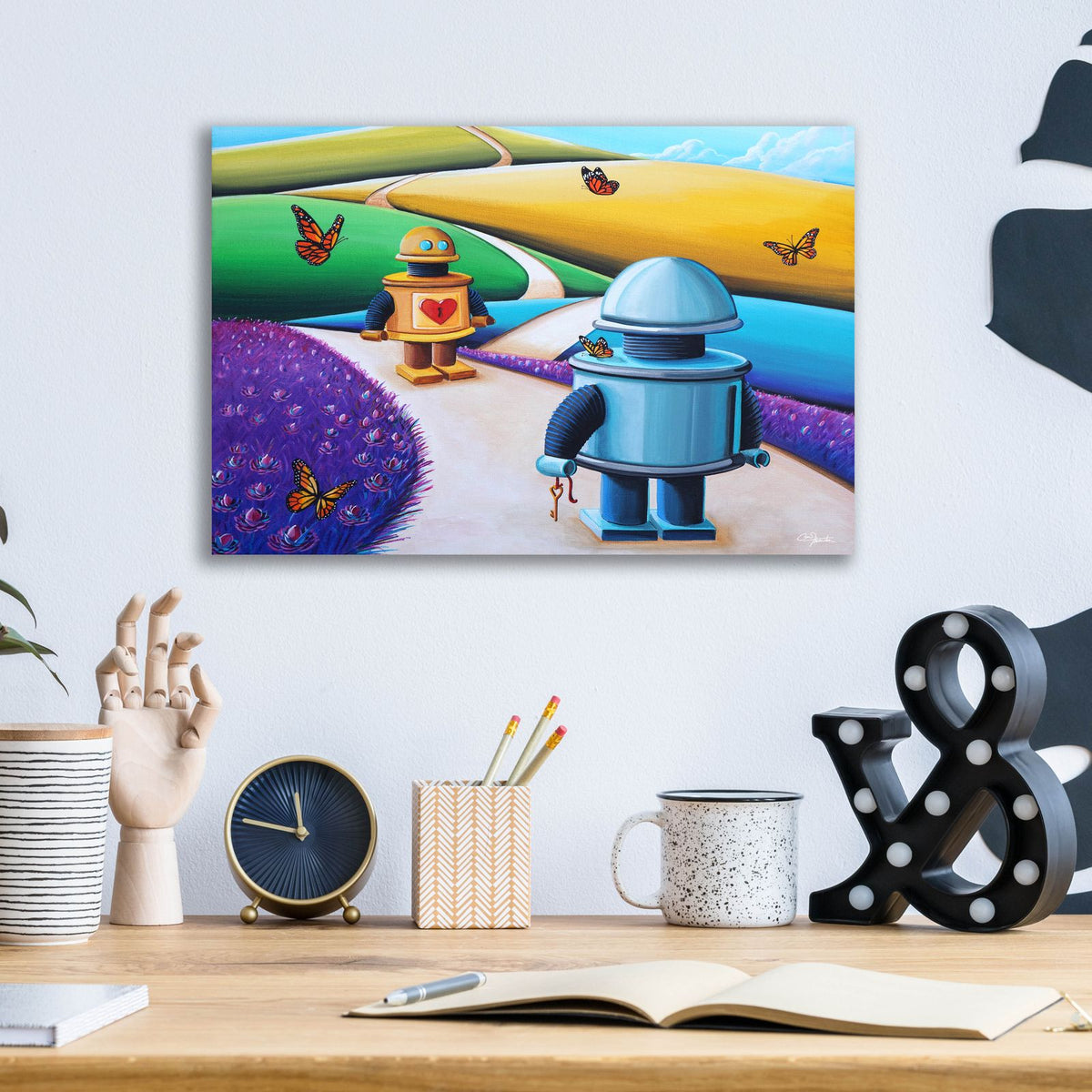 The Key To My Heart by Cindy Thornton - 16x12 acrylic wall art in a room