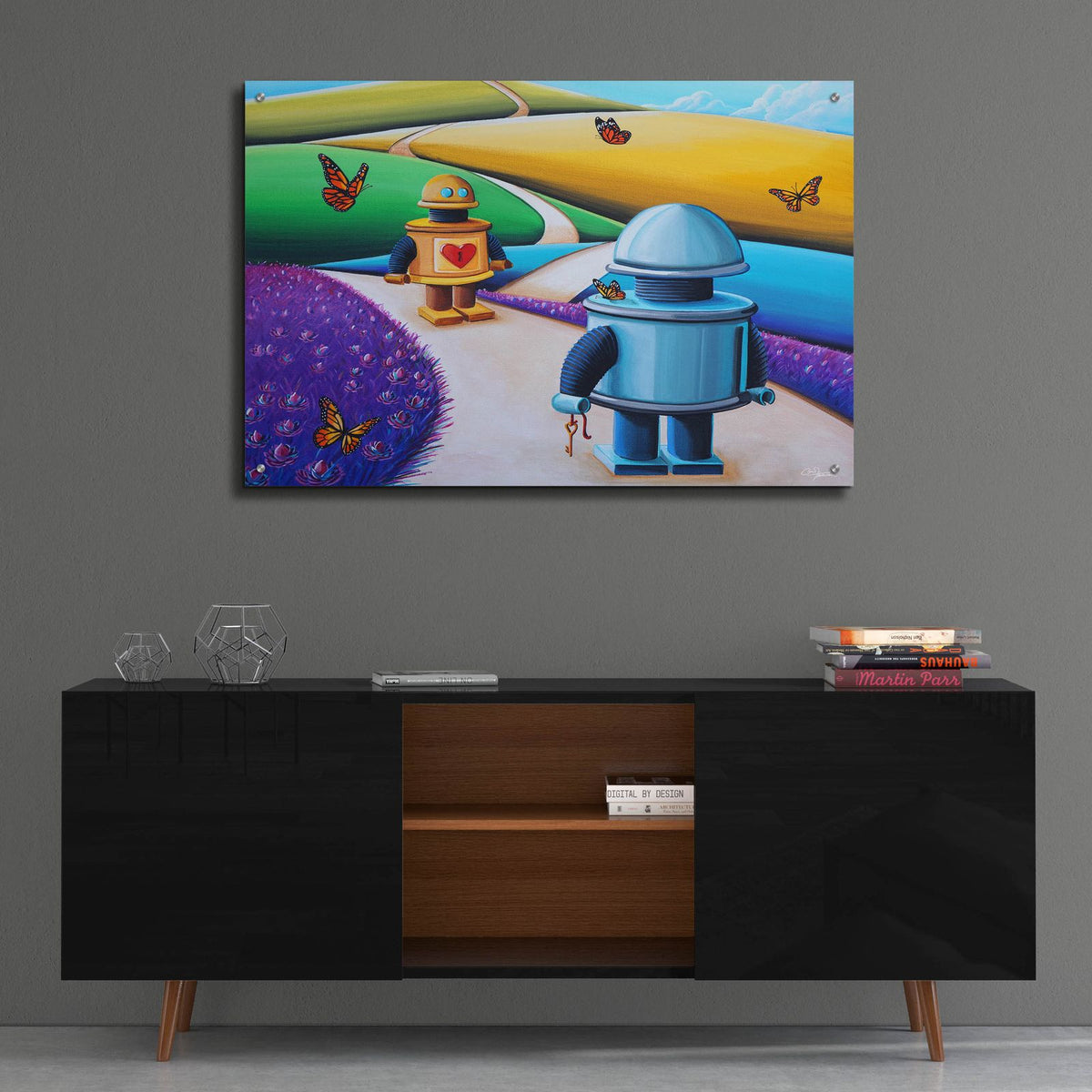 The Key To My Heart by Cindy Thornton - 36x24 acrylic wall art in a room