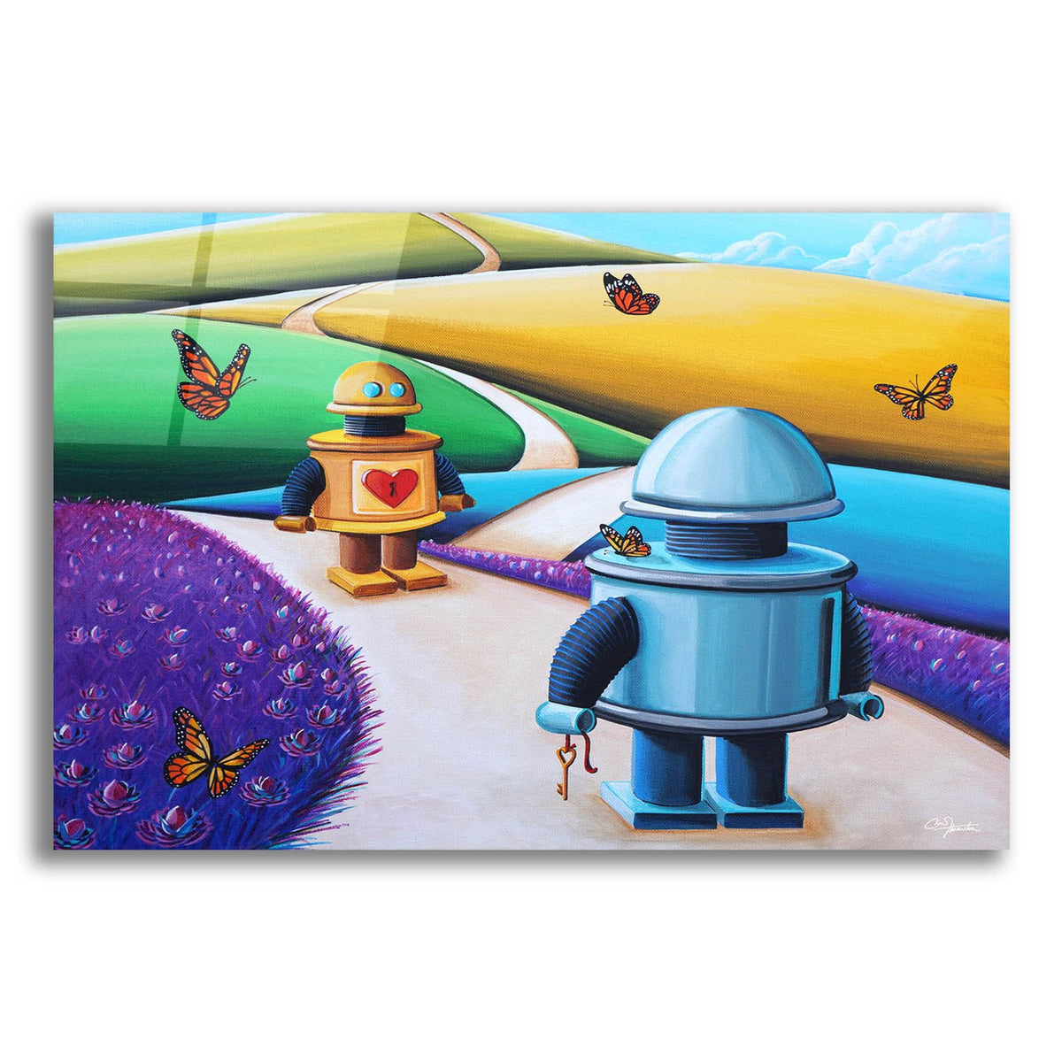 The Key To My Heart by Cindy Thornton acrylic glass wall art