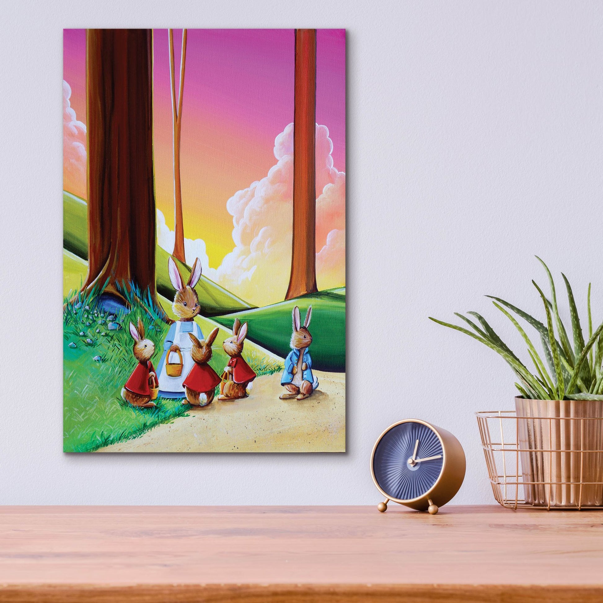 Epic Art 'Peter Rabbit 1' by Cindy Thornton, Acrylic Glass Wall Art,12x16