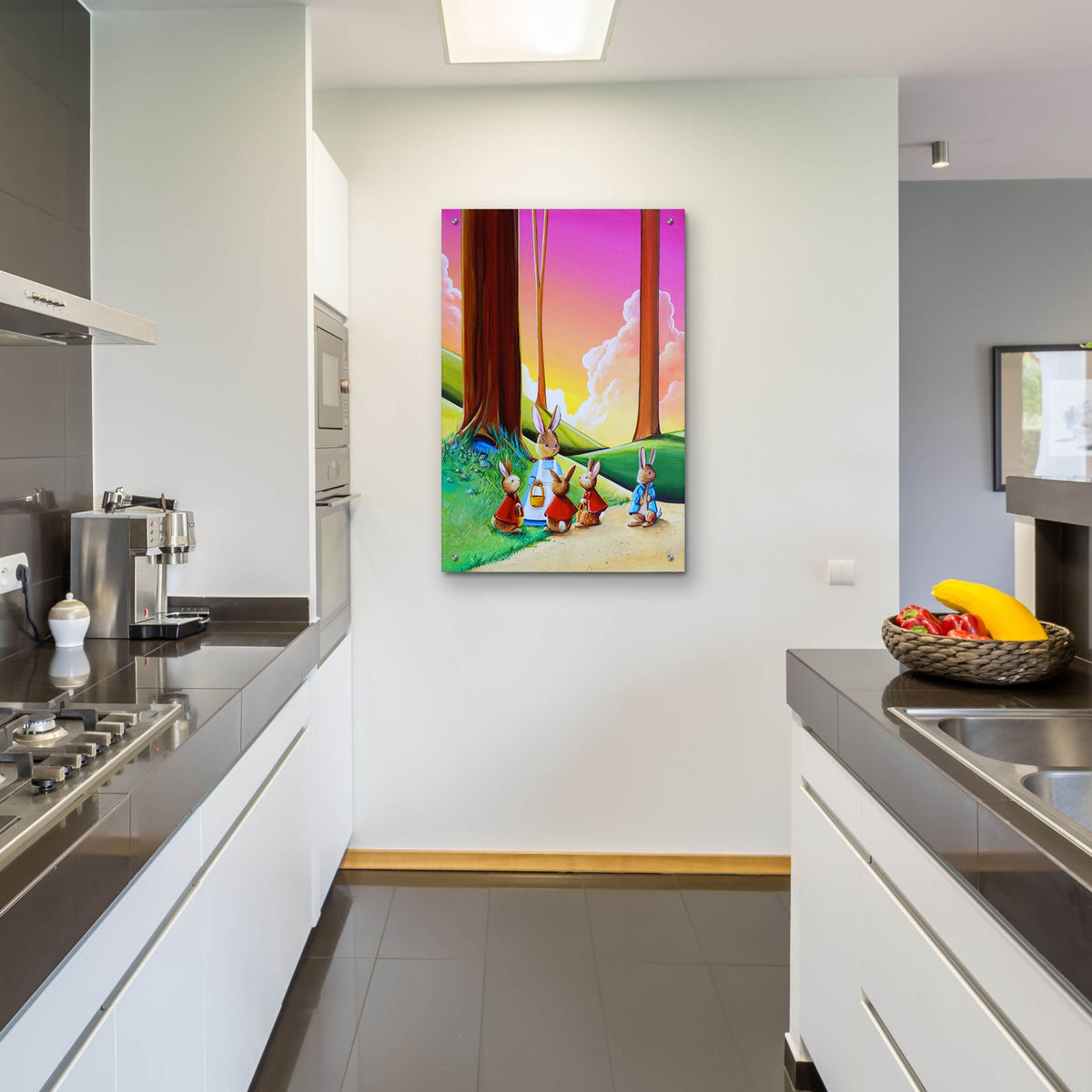 Peter Rabbit 1 by Cindy Thornton - 24x36 acrylic wall art in a room