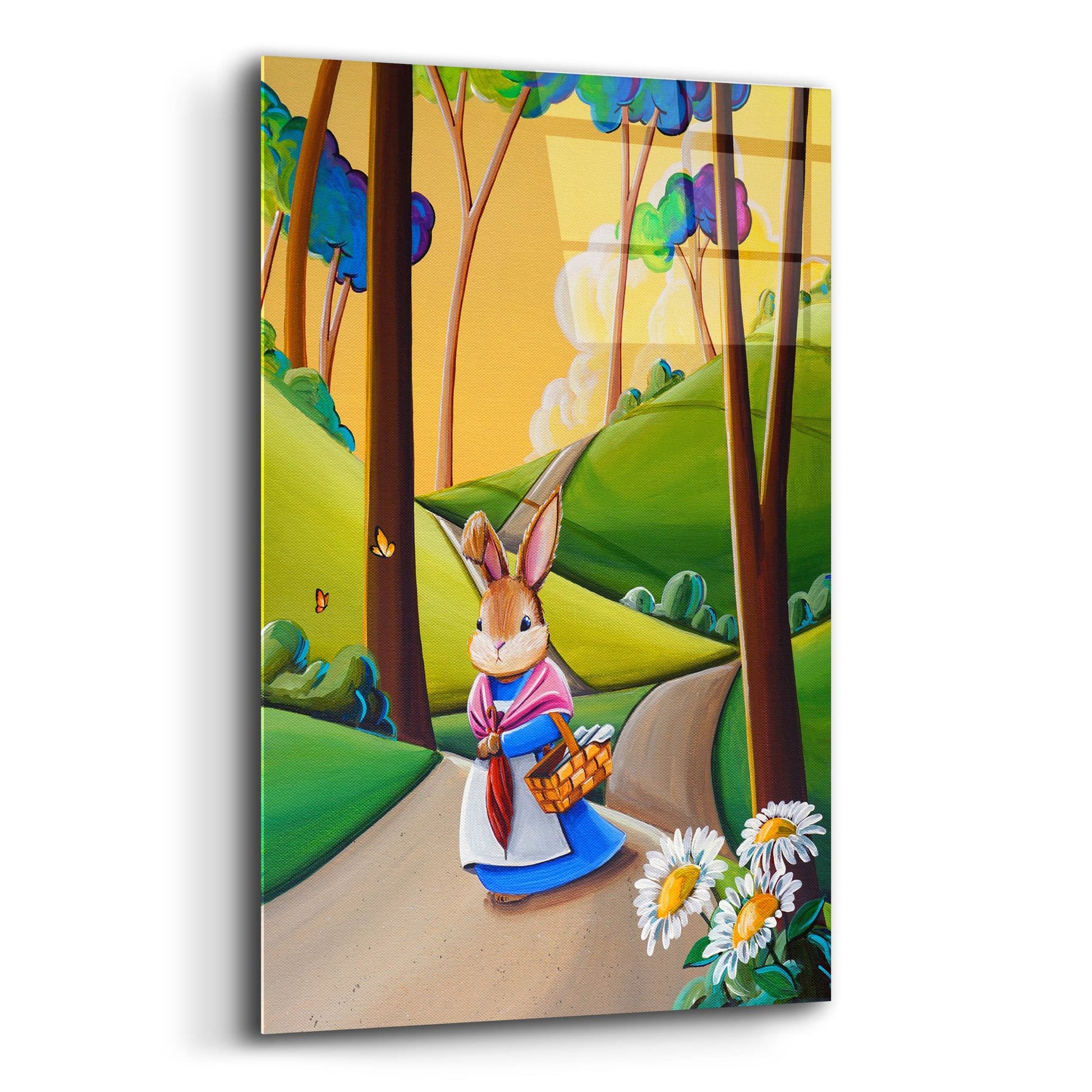 Epic Art 'Peter Rabbit 2' by Cindy Thornton, Acrylic Glass Wall Art,12x16