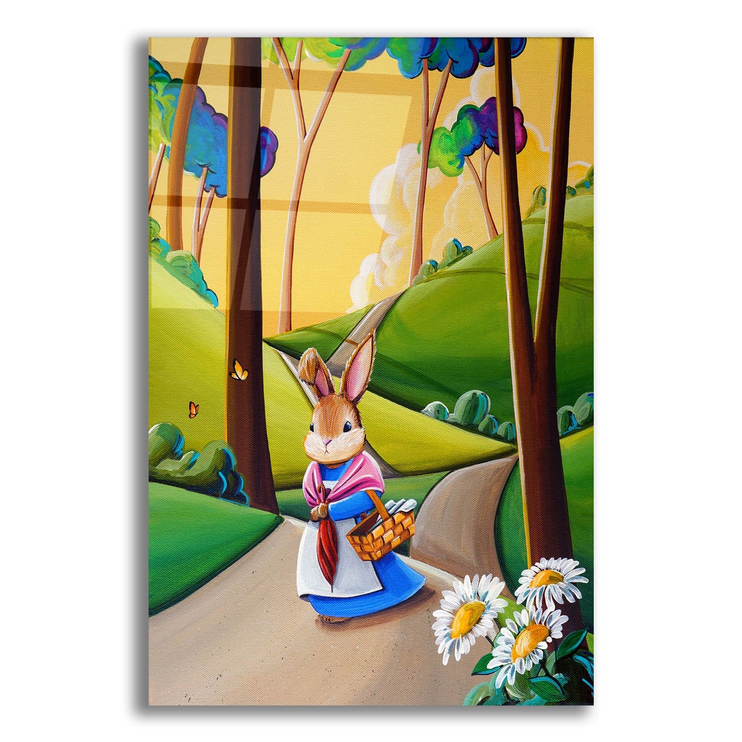 Epic Art 'Peter Rabbit 2' by Cindy Thornton, Acrylic Glass Wall Art