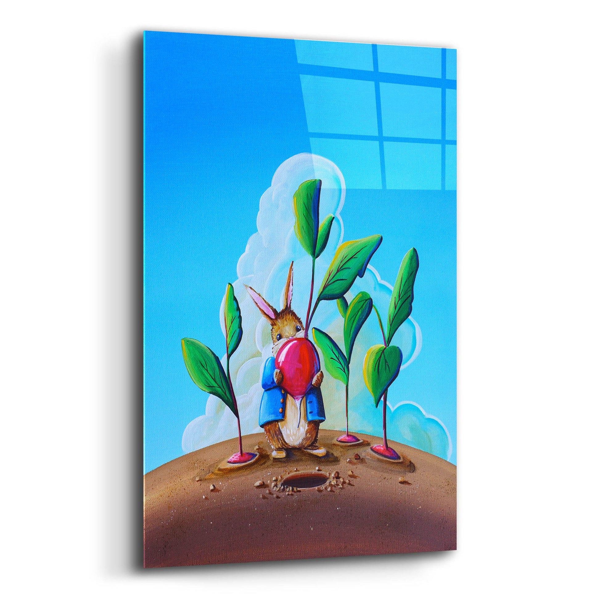 Epic Art 'Peter Rabbit 4' by Cindy Thornton, Acrylic Glass Wall Art,12x16