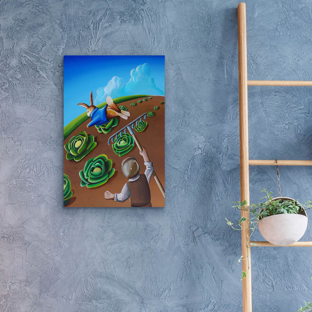 Peter Rabbit 5 by Cindy Thornton - 16x24 acrylic wall art in a room
