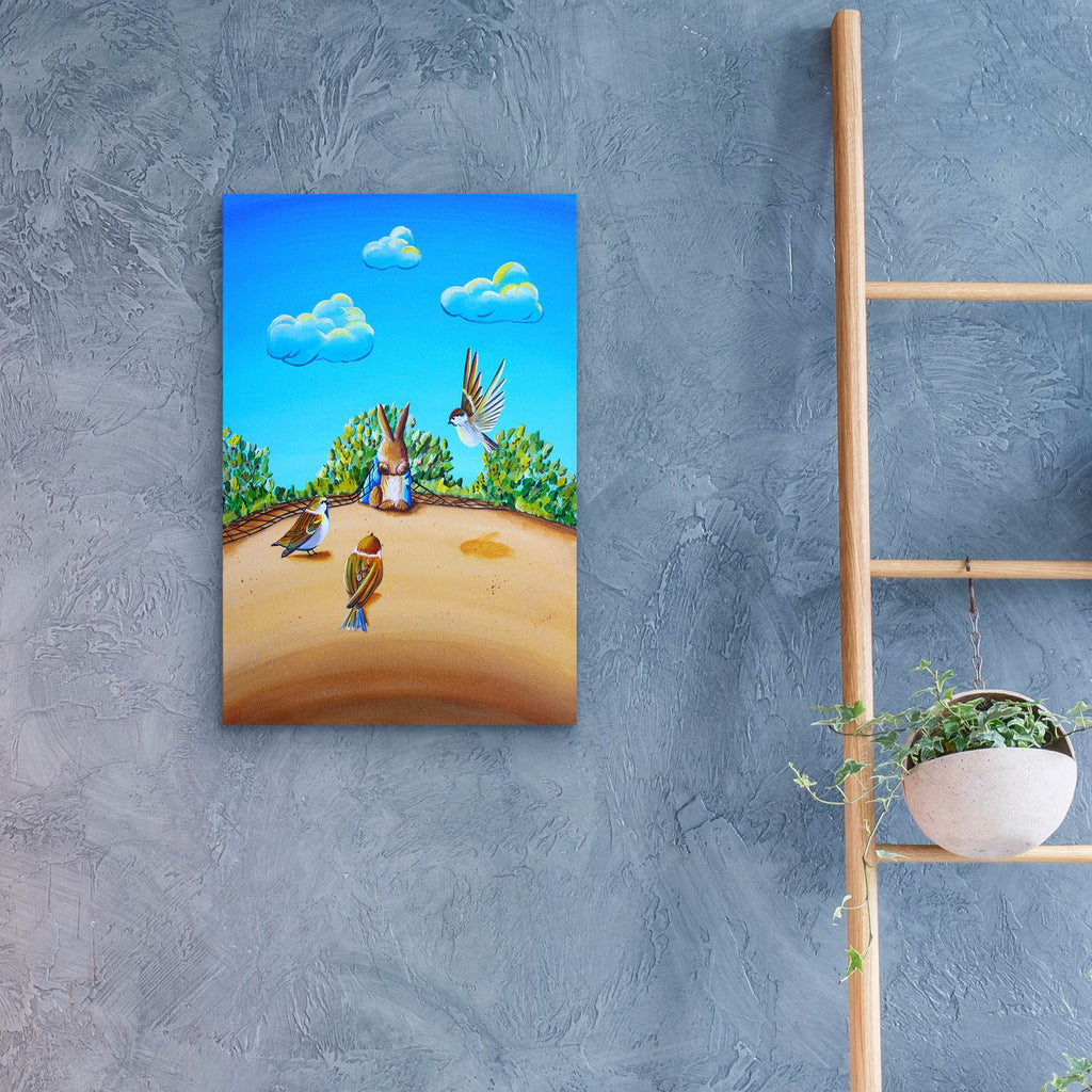 Peter Rabbit 7 by Cindy Thornton - 16x24 acrylic wall art in a room