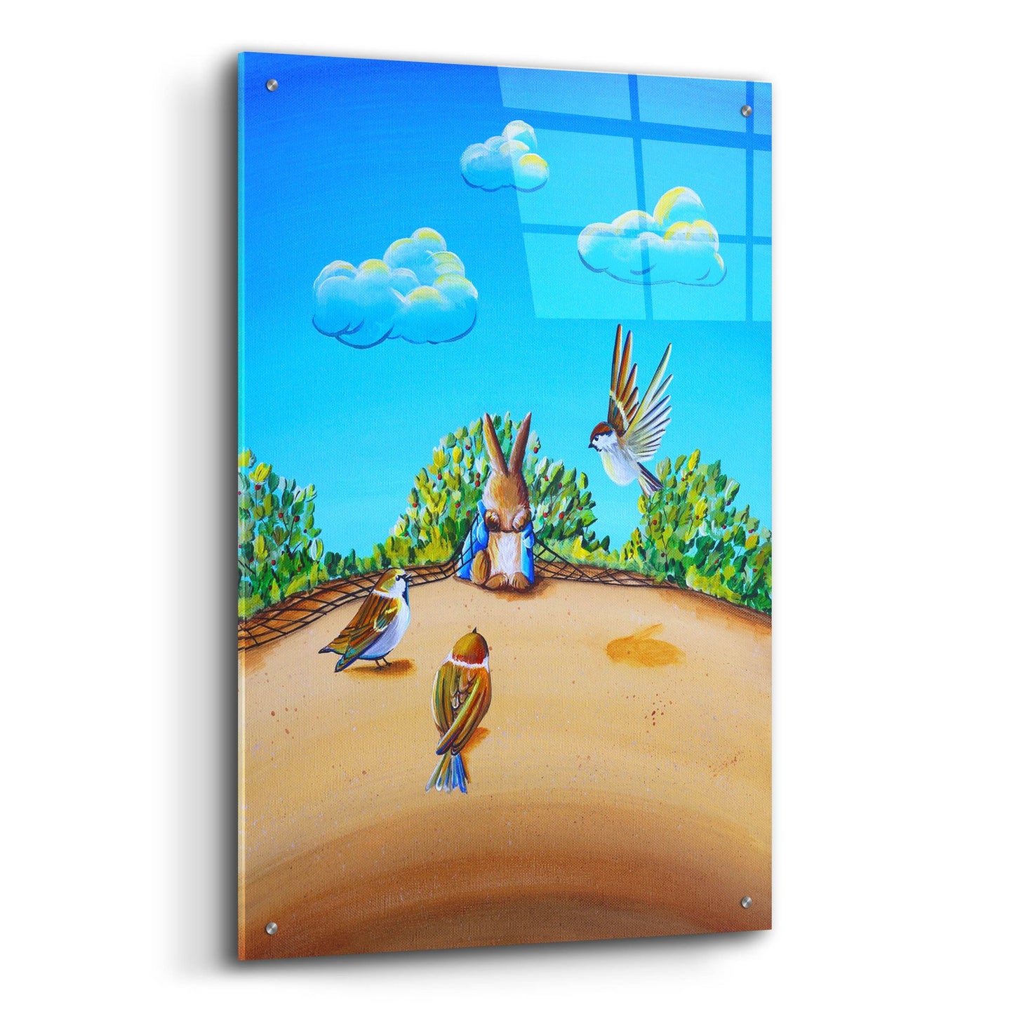 Epic Art 'Peter Rabbit 7' by Cindy Thornton, Acrylic Glass Wall Art,24x36