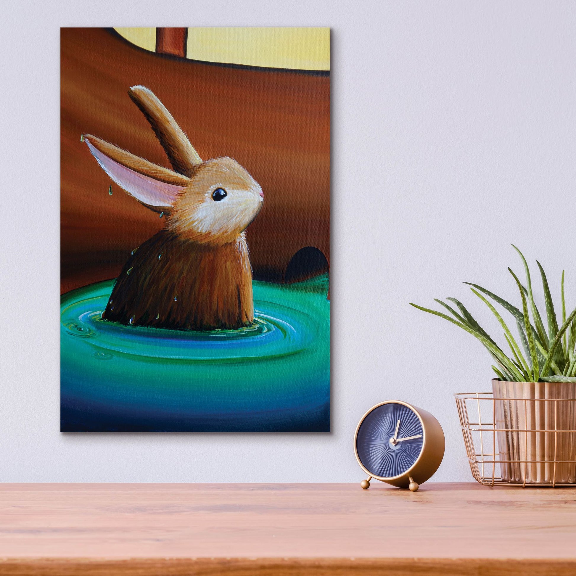 Epic Art 'Peter Rabbit 9' by Cindy Thornton, Acrylic Glass Wall Art,12x16