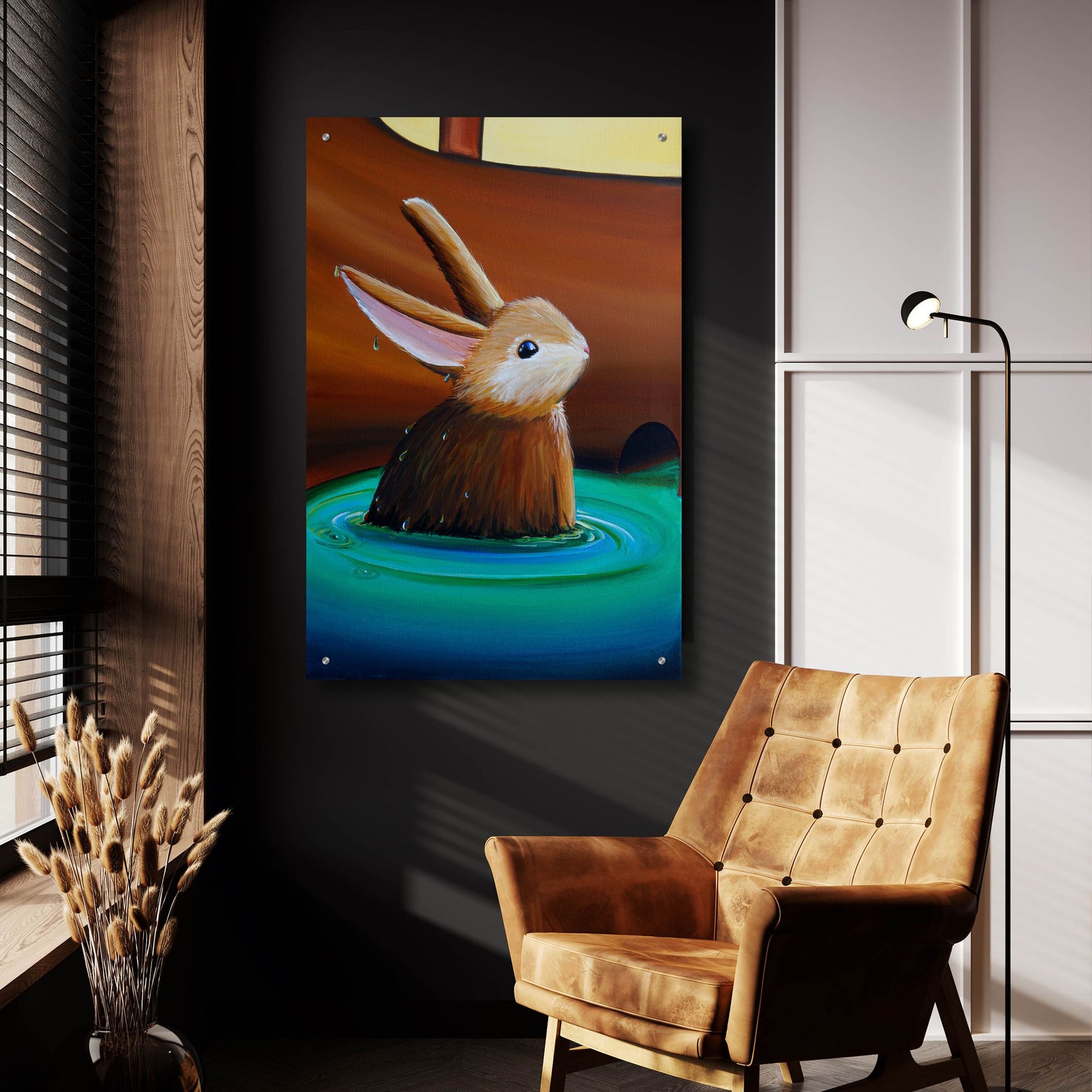 Epic Art 'Peter Rabbit 9' by Cindy Thornton, Acrylic Glass Wall Art,24x36