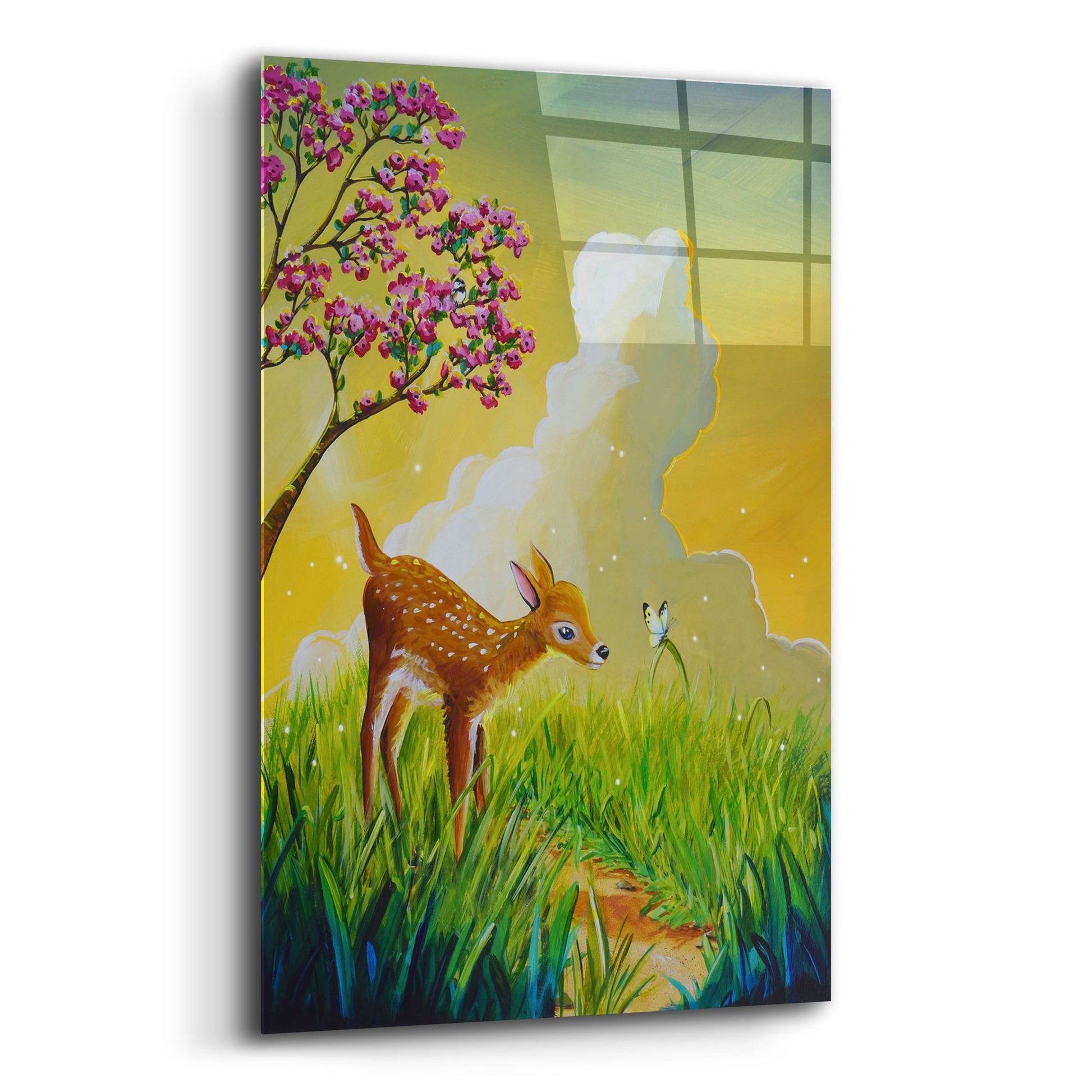 Epic Art 'Bambi 2' by Cindy Thornton, Acrylic Glass Wall Art,12x16