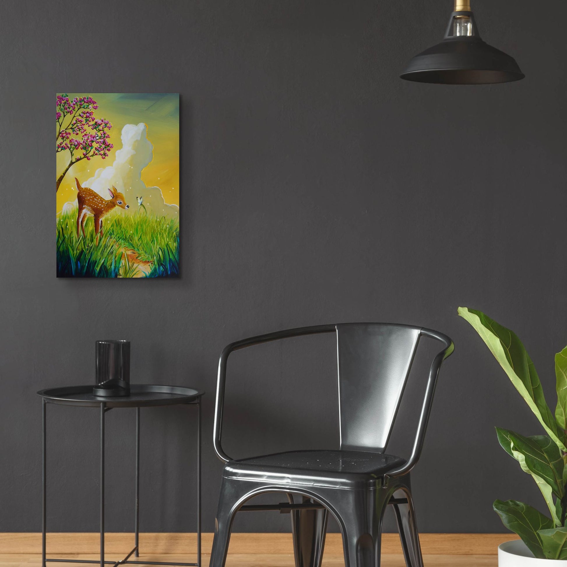 Epic Art 'Bambi 2' by Cindy Thornton, Acrylic Glass Wall Art,16x24