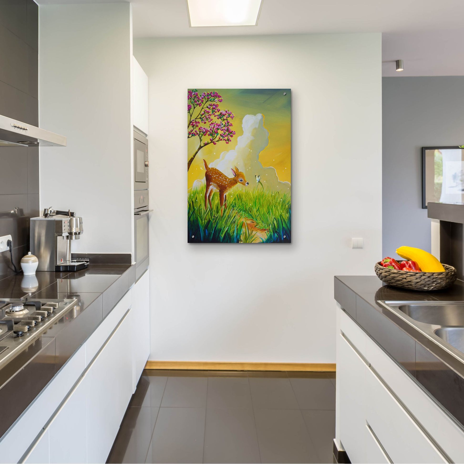 Epic Art 'Bambi 2' by Cindy Thornton, Acrylic Glass Wall Art,24x36