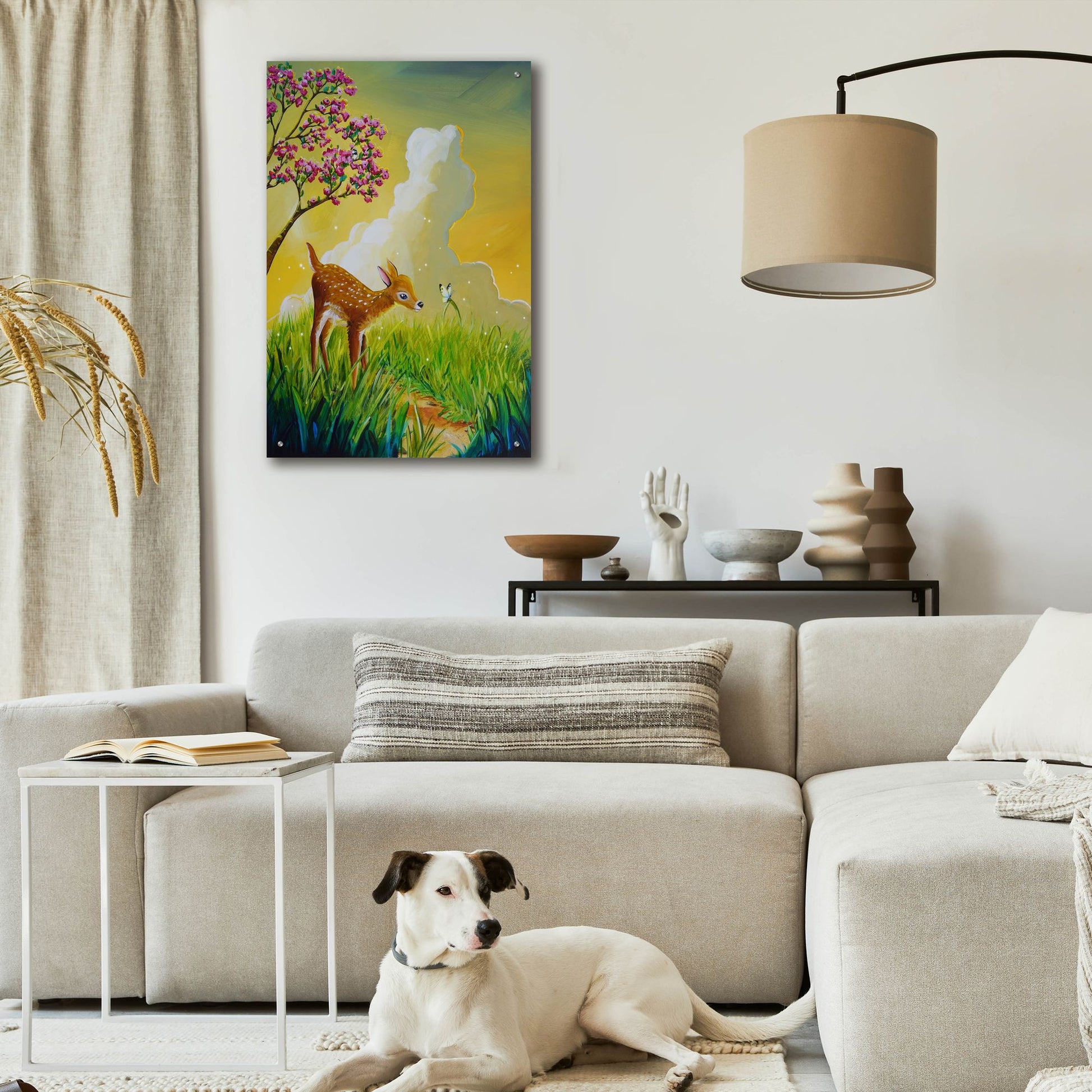 Epic Art 'Bambi 2' by Cindy Thornton, Acrylic Glass Wall Art,24x36