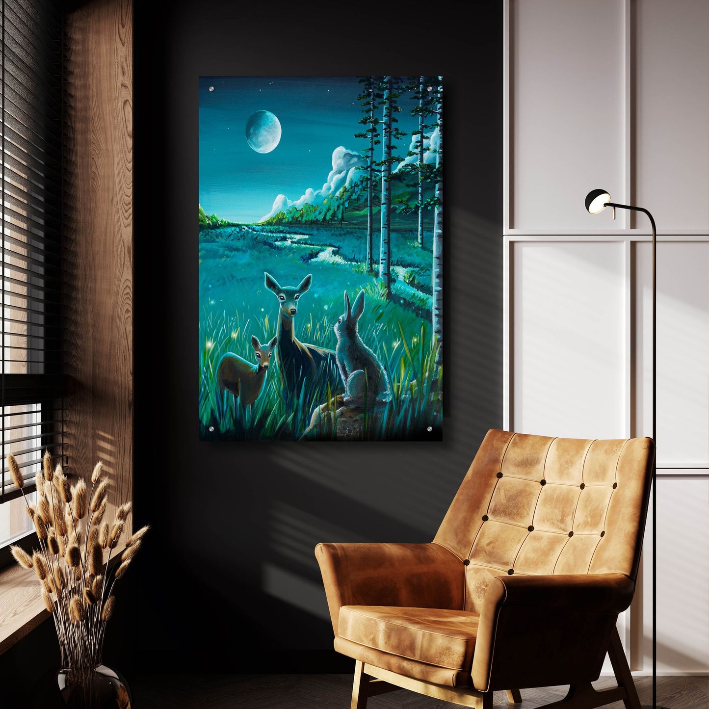 Epic Art 'Bambi 3' by Cindy Thornton, Acrylic Glass Wall Art,24x36