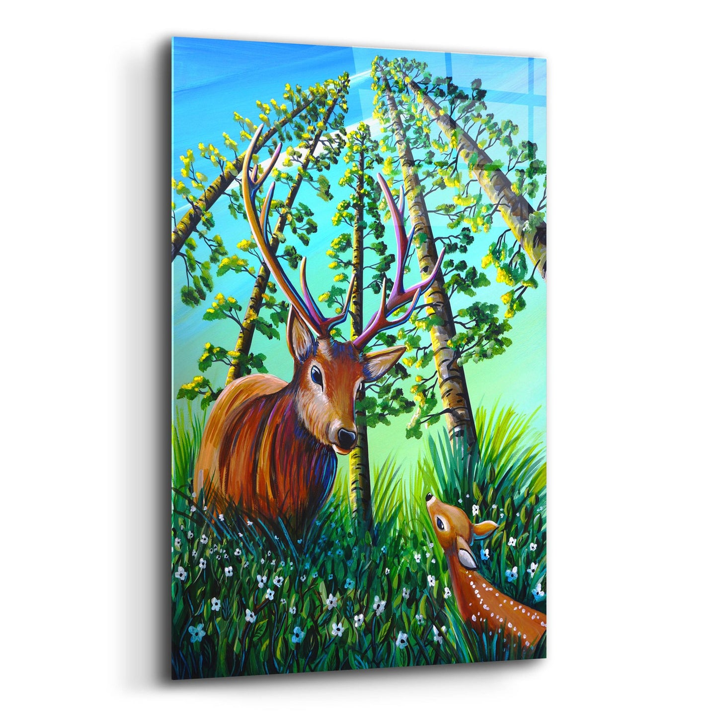 Epic Art 'Bambi 5' by Cindy Thornton, Acrylic Glass Wall Art,12x16