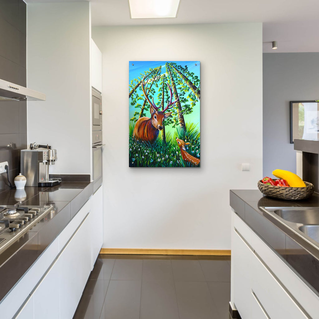 Bambi 5 by Cindy Thornton - 24x36 acrylic wall art in a room