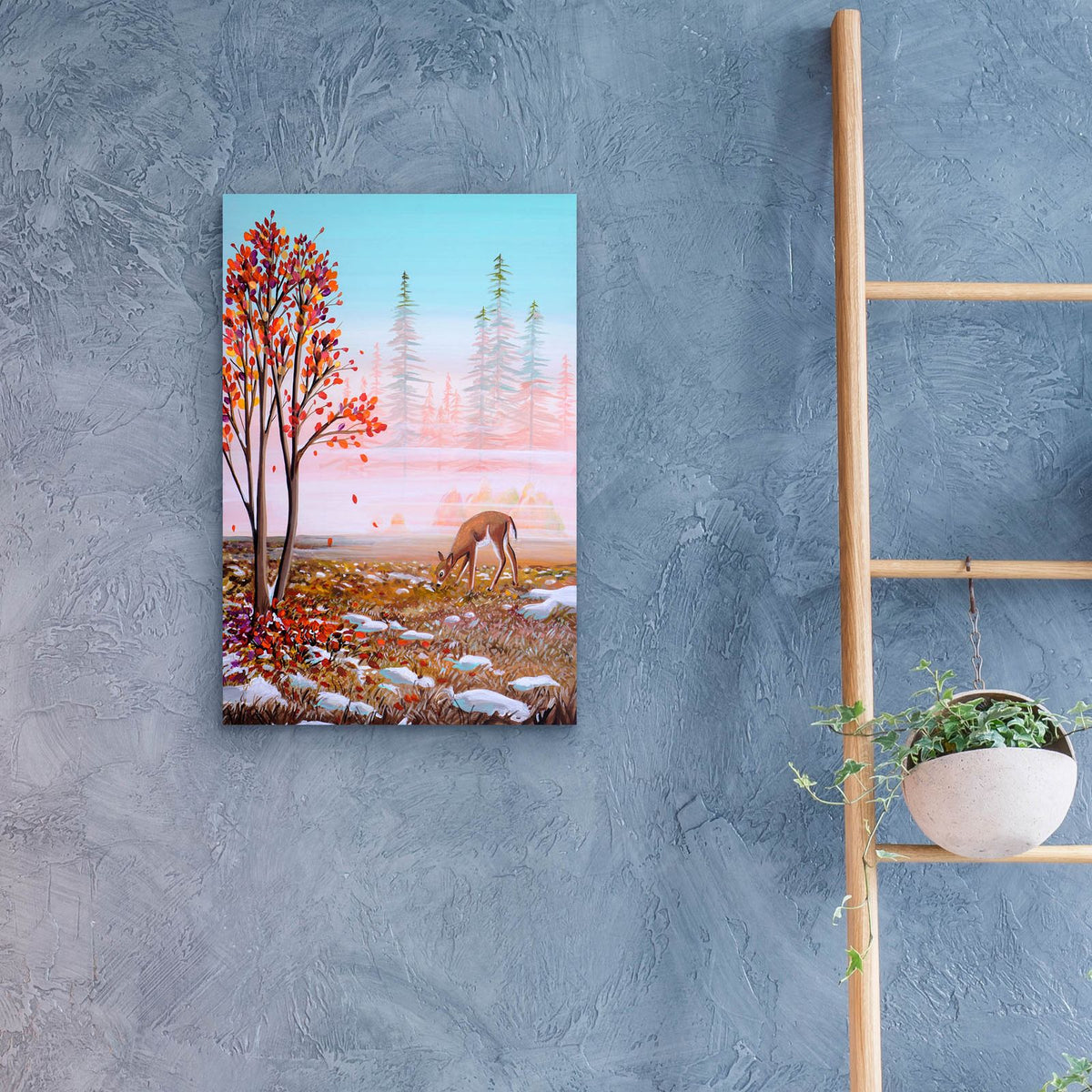 Bambi 7 by Cindy Thornton - 16x24 acrylic wall art in a room