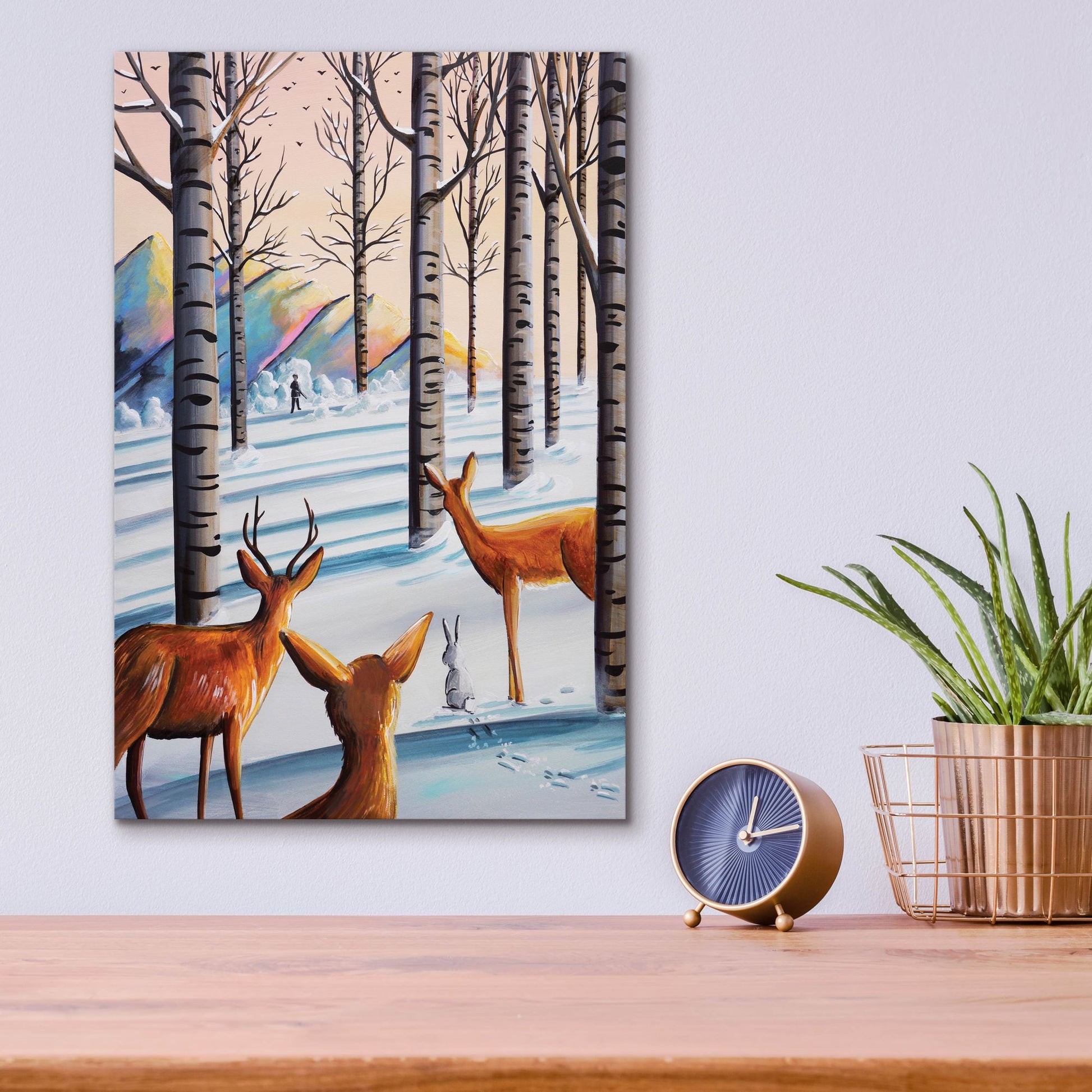 Epic Art 'Bambi 8' by Cindy Thornton, Acrylic Glass Wall Art,12x16