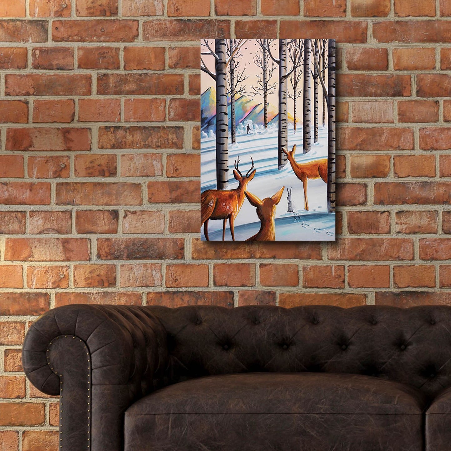 Epic Art 'Bambi 8' by Cindy Thornton, Acrylic Glass Wall Art,16x24