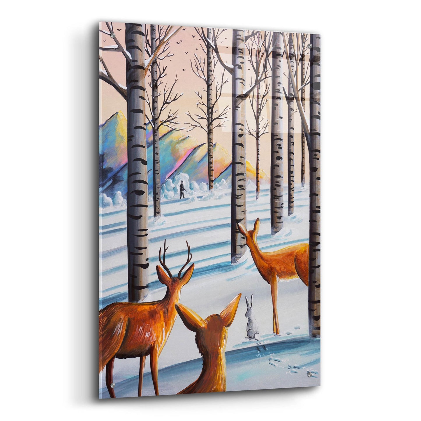 Epic Art 'Bambi 8' by Cindy Thornton, Acrylic Glass Wall Art,24x36