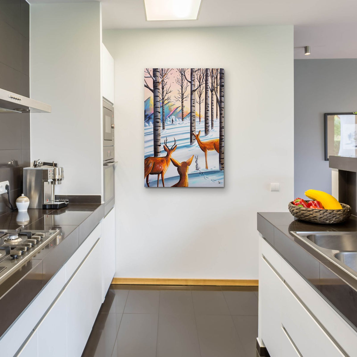 Bambi 8 by Cindy Thornton - 24x36 acrylic wall art in a room