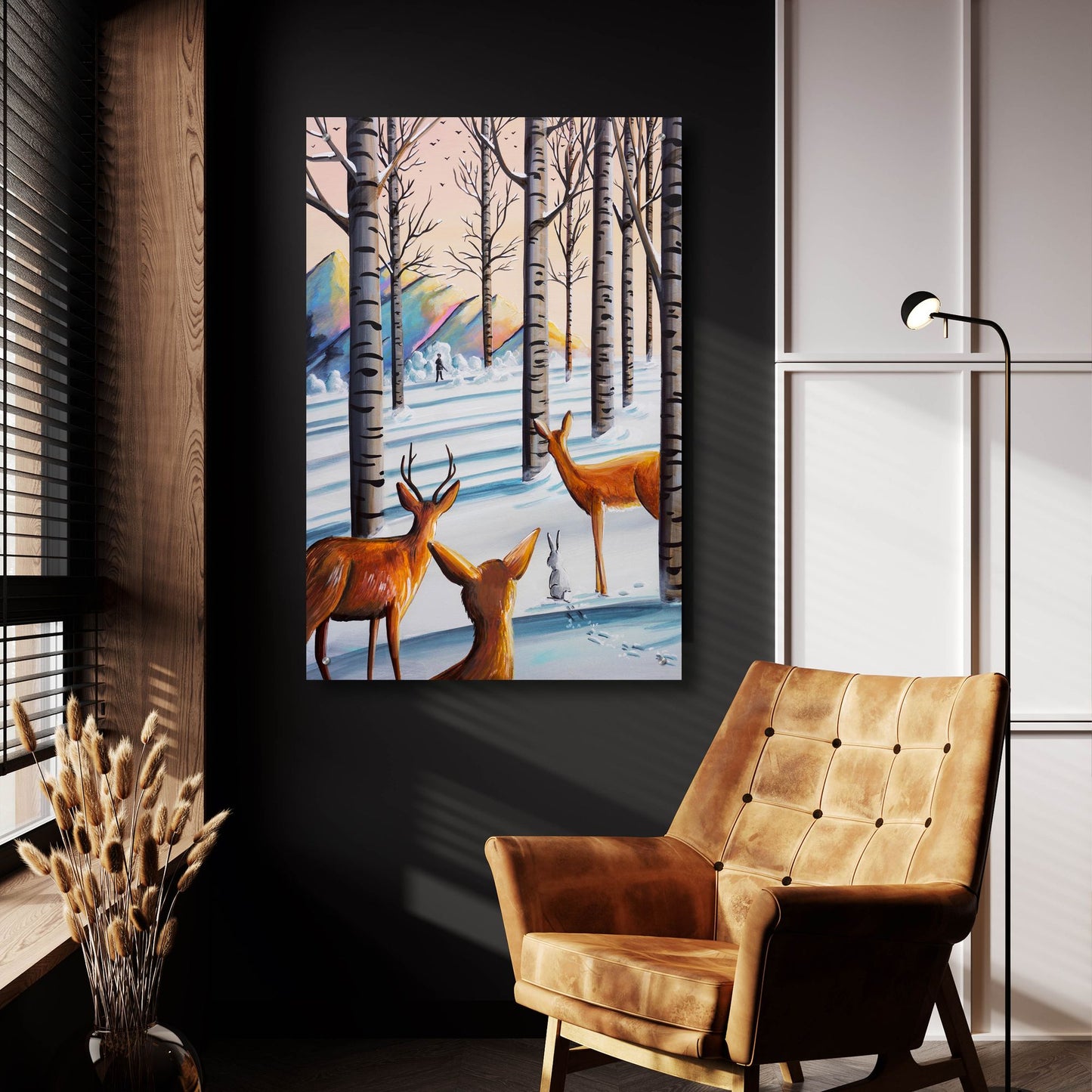 Epic Art 'Bambi 8' by Cindy Thornton, Acrylic Glass Wall Art,24x36