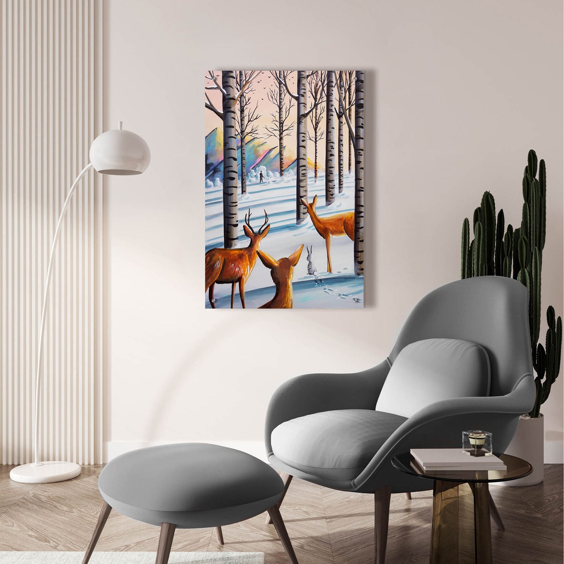 Epic Art 'Bambi 8' by Cindy Thornton, Acrylic Glass Wall Art,24x36