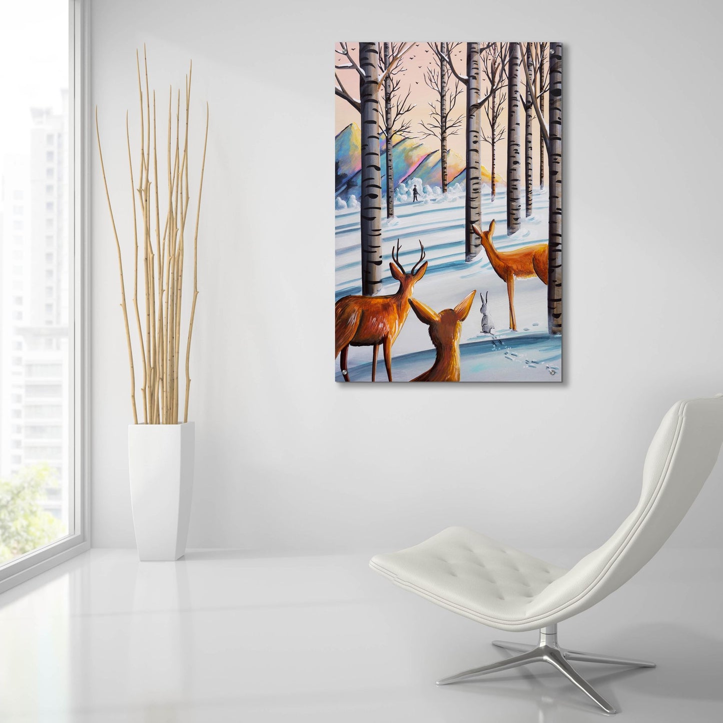 Epic Art 'Bambi 8' by Cindy Thornton, Acrylic Glass Wall Art,24x36