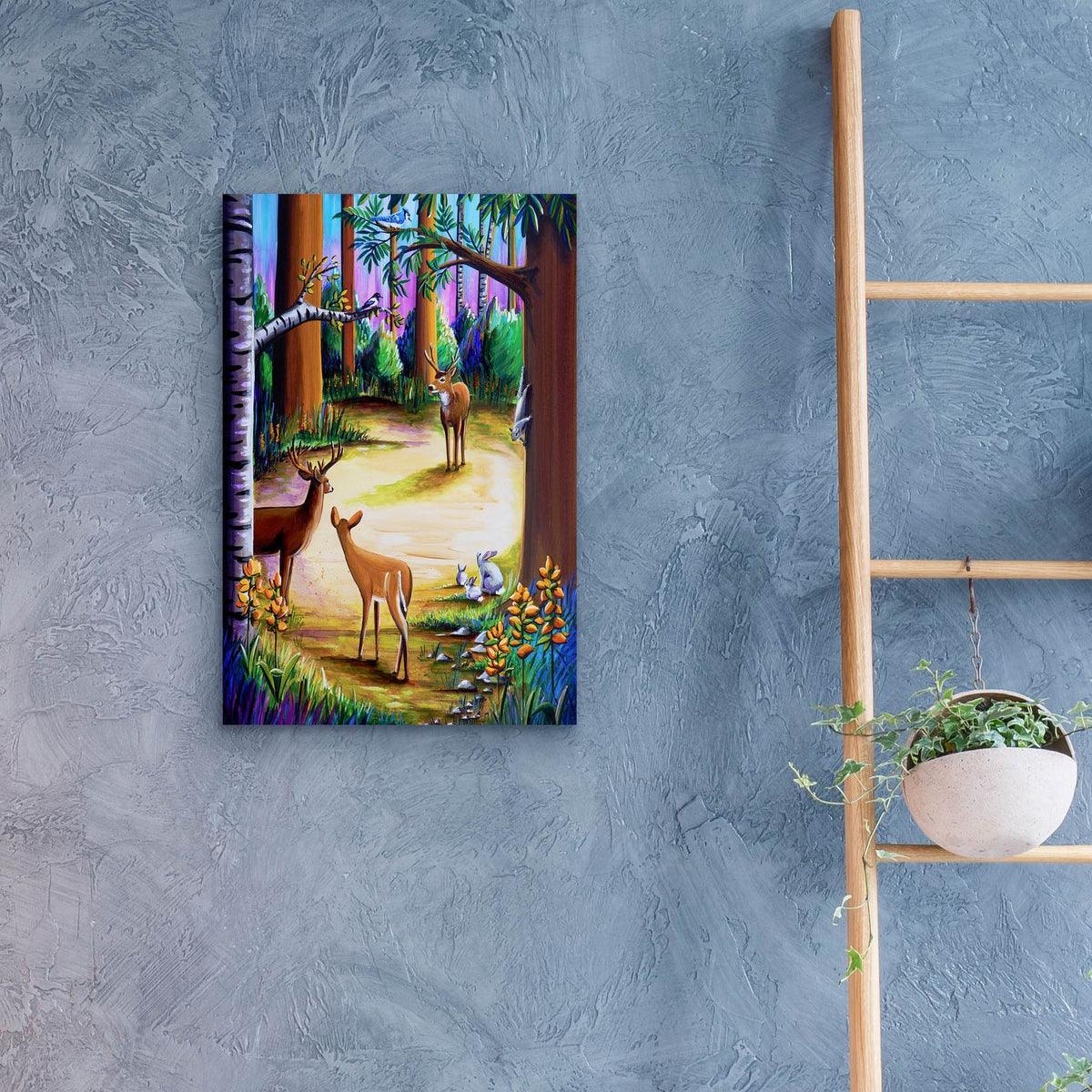 Bambi 12 by Cindy Thornton - 16x24 acrylic wall art in a room