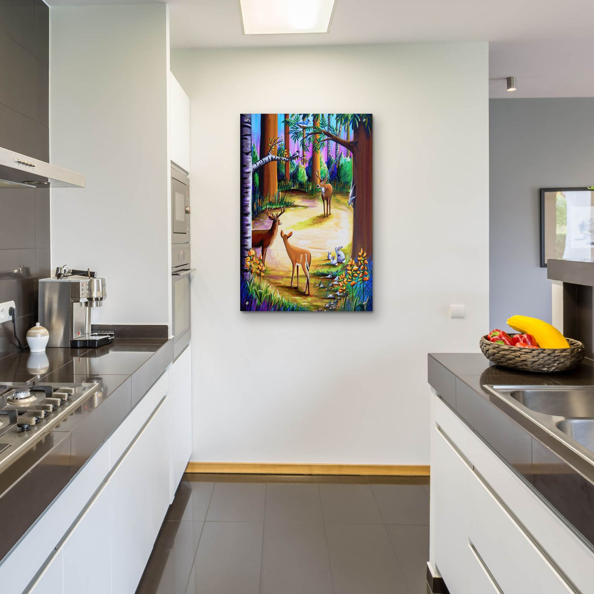 Bambi 12 by Cindy Thornton - 24x36 acrylic wall art in a room