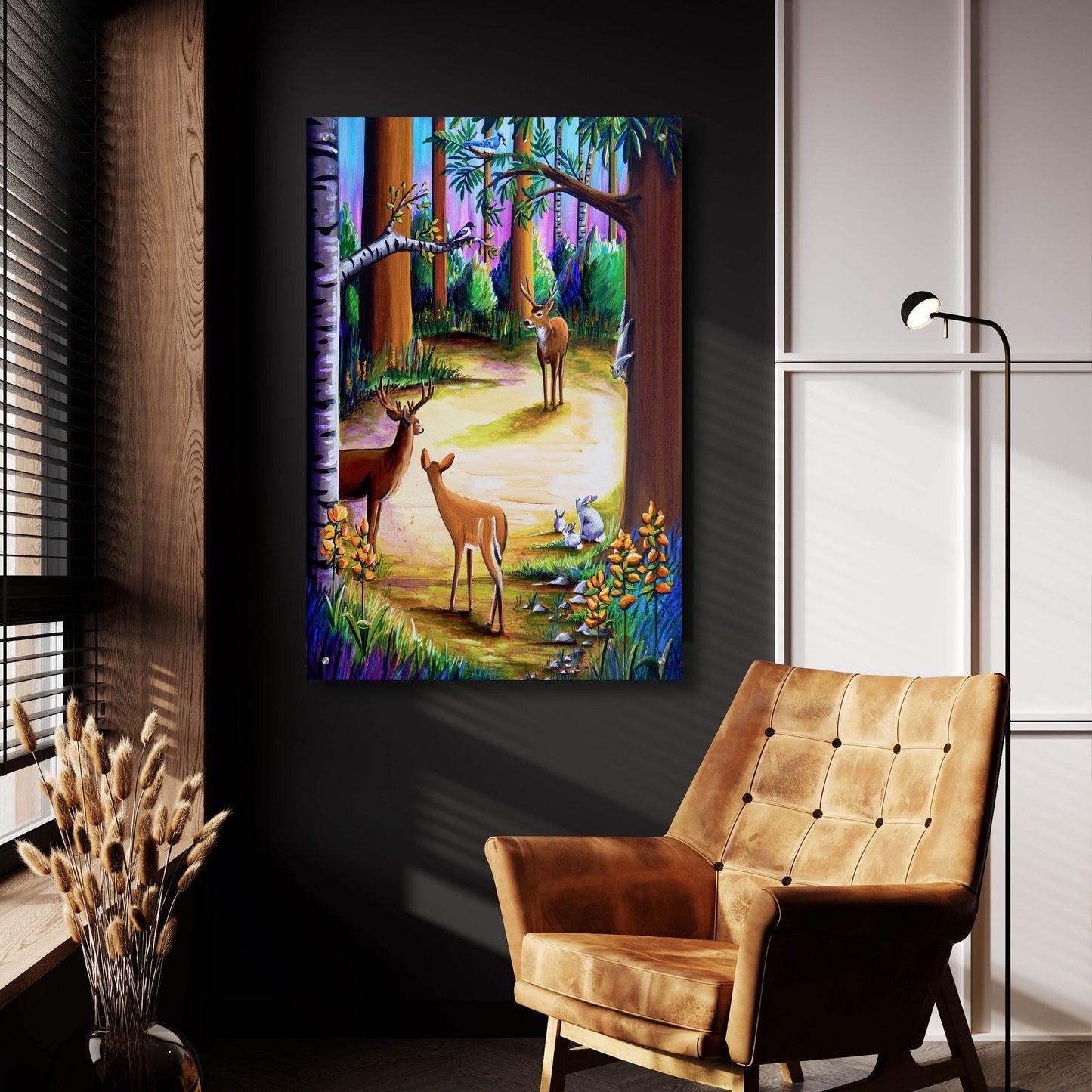 Epic Art 'Bambi 12' by Cindy Thornton, Acrylic Glass Wall Art,24x36