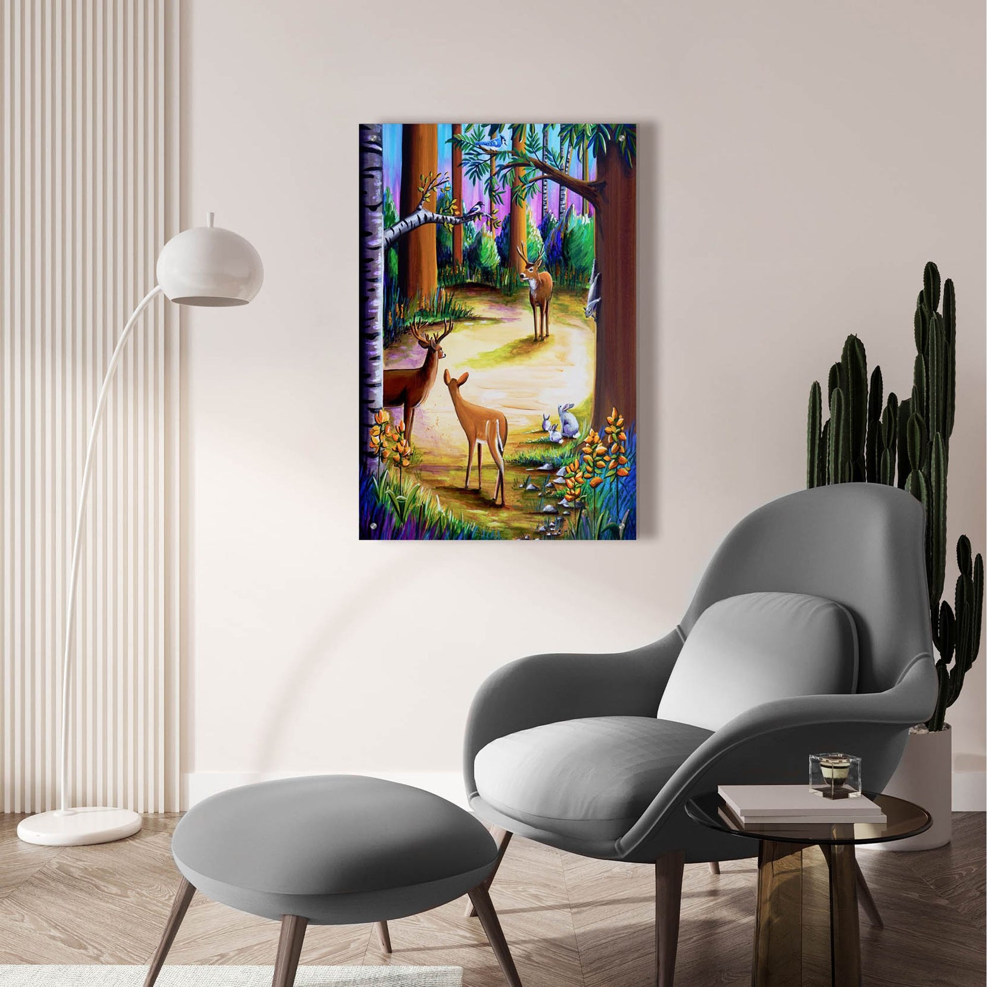 Epic Art 'Bambi 12' by Cindy Thornton, Acrylic Glass Wall Art,24x36