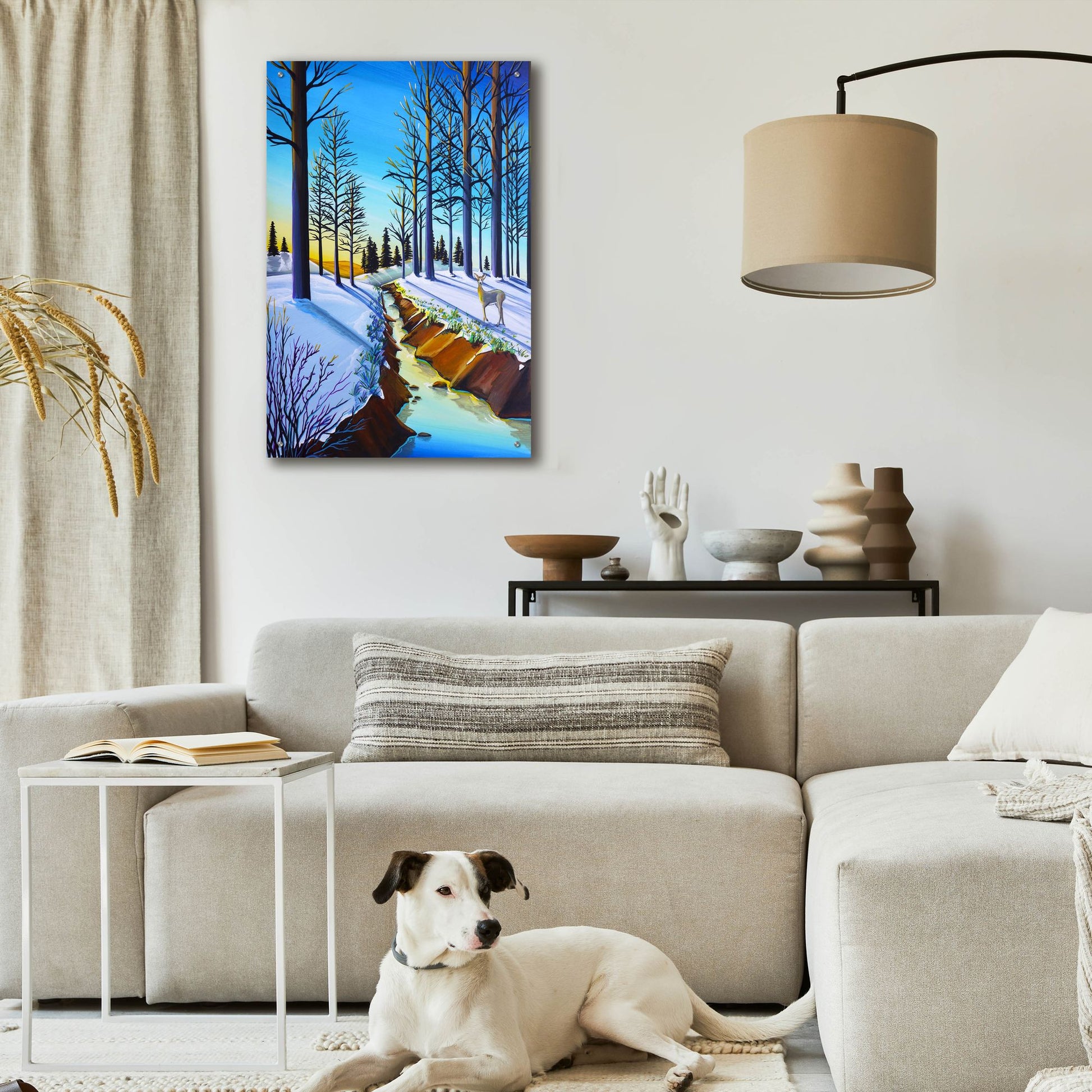 Epic Art 'Bambi 16' by Cindy Thornton, Acrylic Glass Wall Art,24x36