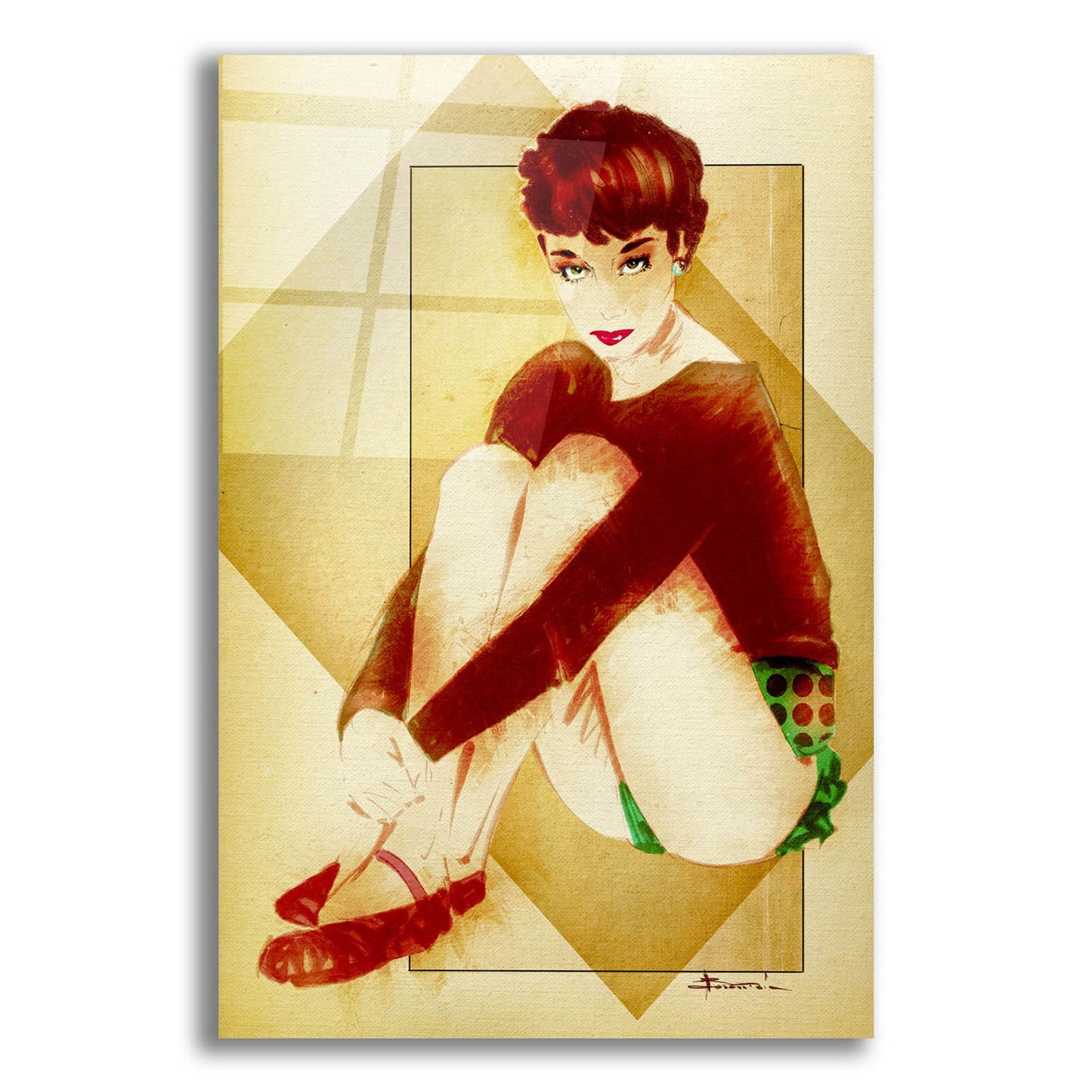 Epic Art 'Pixie' by TM Borenstein, Acrylic Glass Wall Art