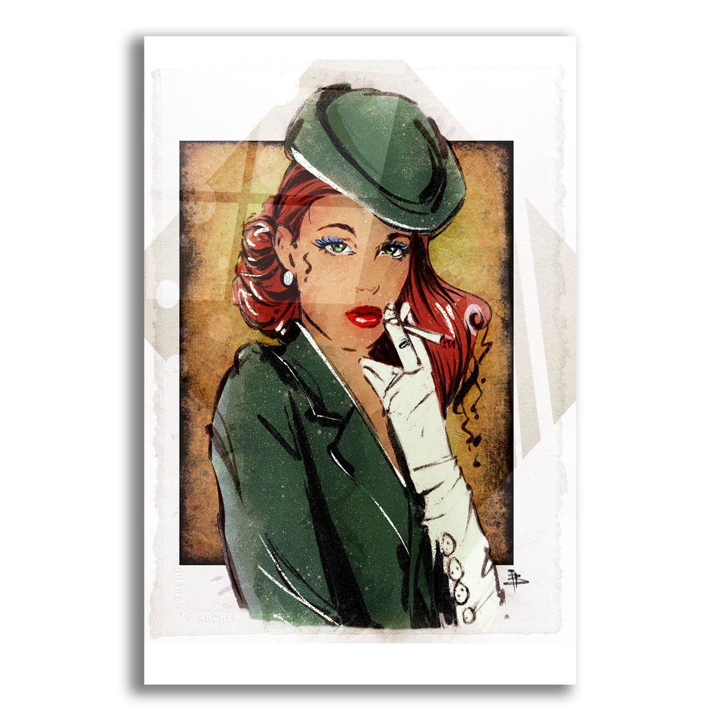 Epic Art 'Olive' by TM Borenstein, Acrylic Glass Wall Art