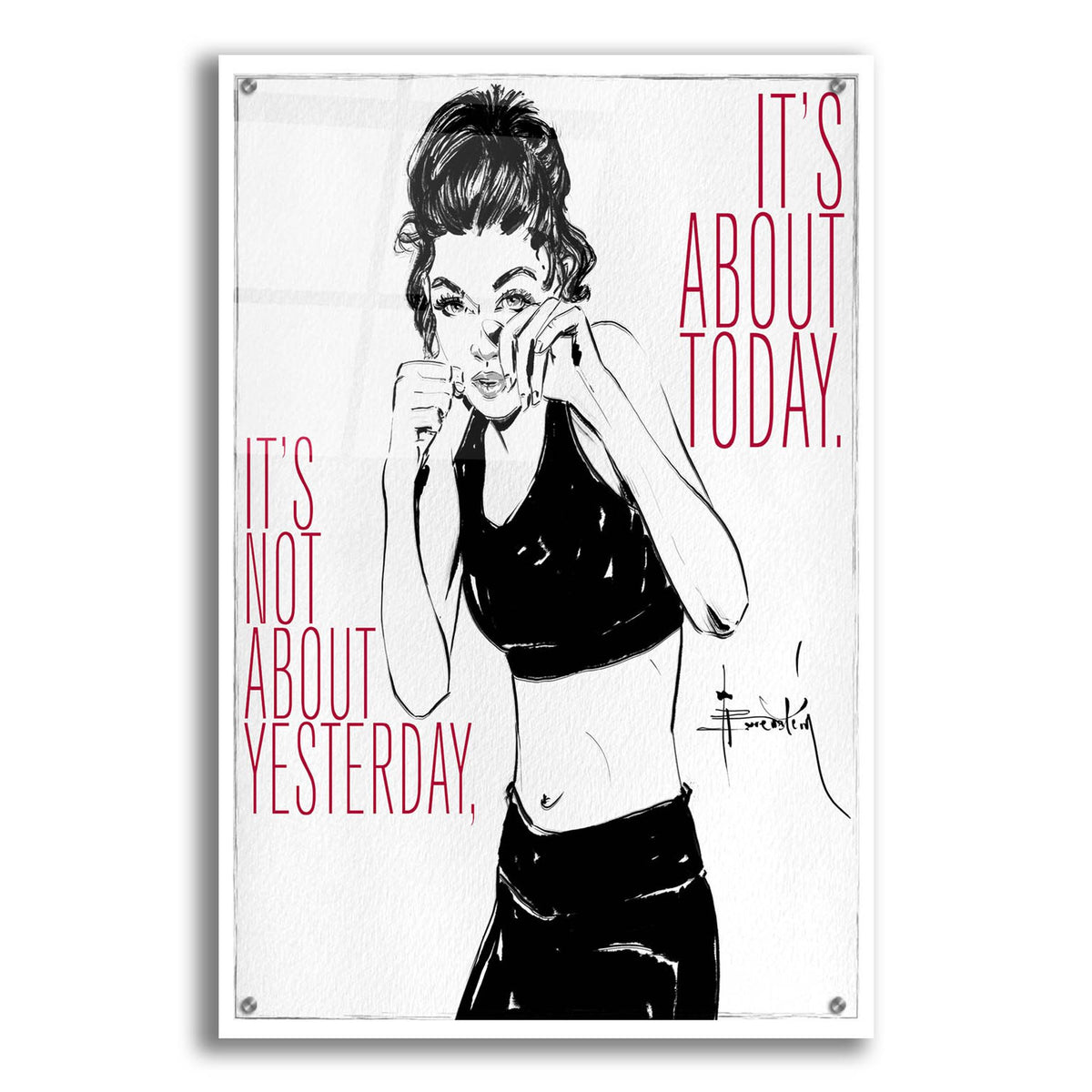 Epic Art 'It's About Today' by TM Borenstein, Acrylic Glass Wall Art